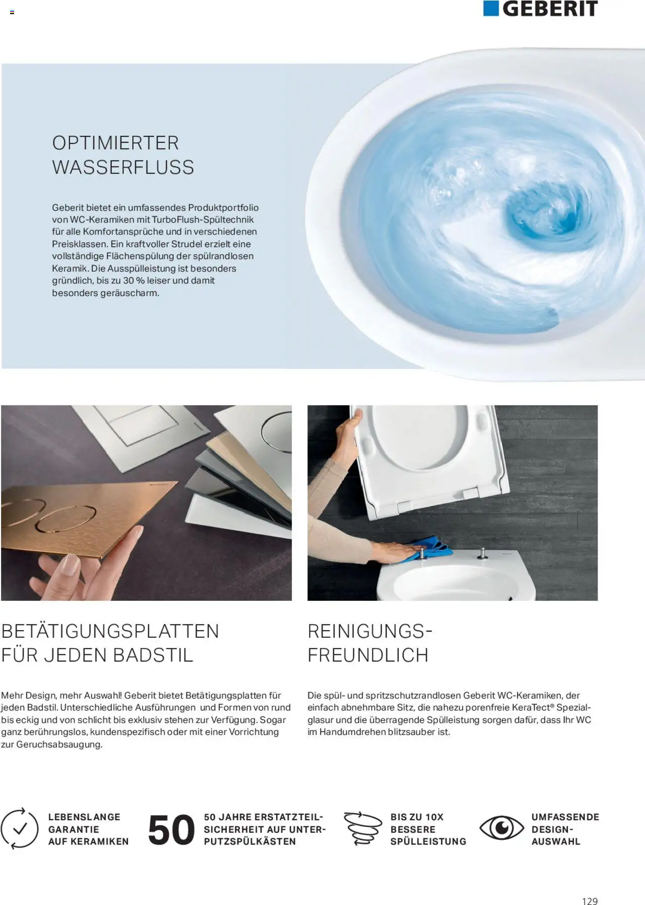 Fust Badezimmermagazin ab 05.05.2025 | Seite: 129