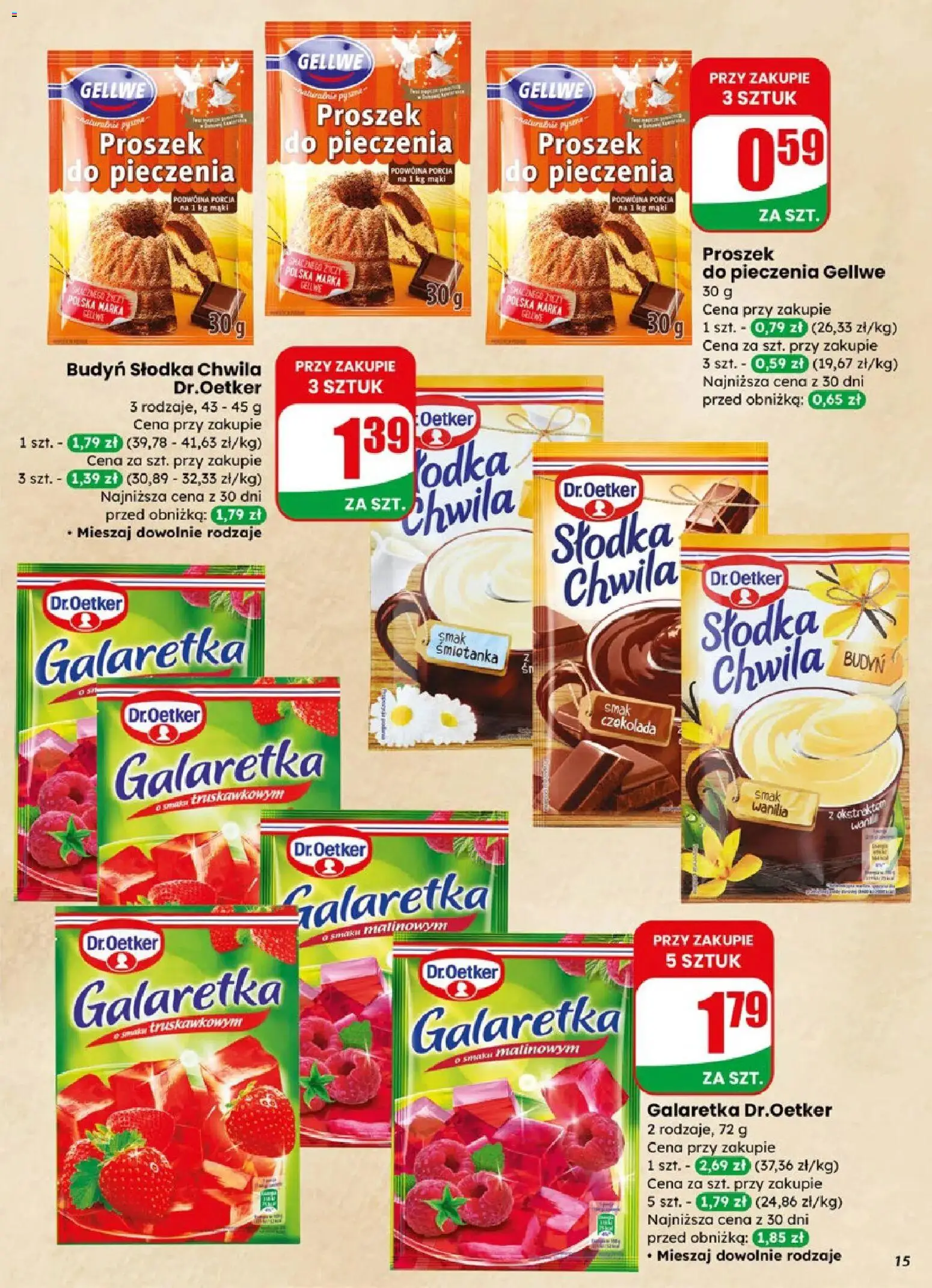 Dino gazetka od 08.04.2026 | Strona: 15 | Produkty: Galaretka, Czekolada