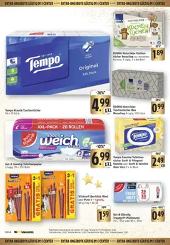 Vitakraft Beefstick Rind oder Pute 3 + 1 gratis, 48 g (1 kg = 33,13) ab 08.12.2025 gültig | Seite: 38 | Produkte: Pute, Box, Tempo, Toilettenpapier