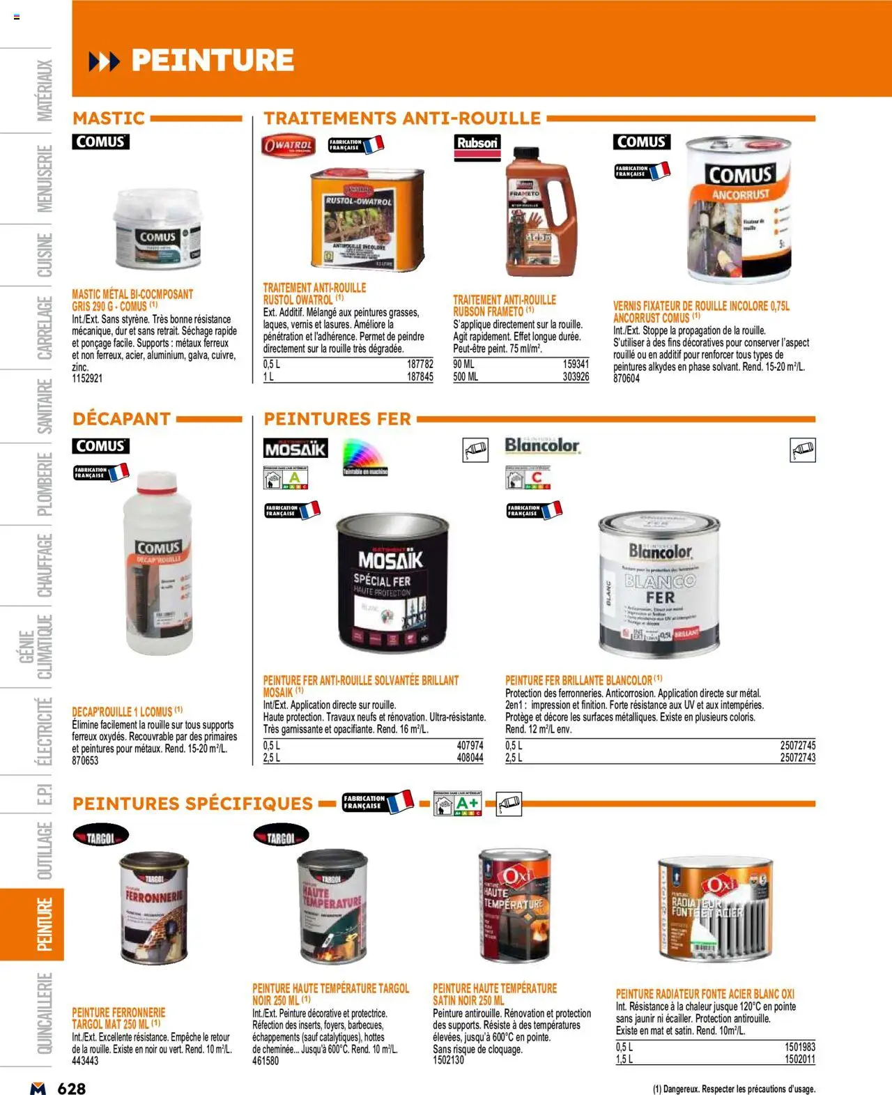  | Page: 628 | Produits: Fixateur, Radiateur