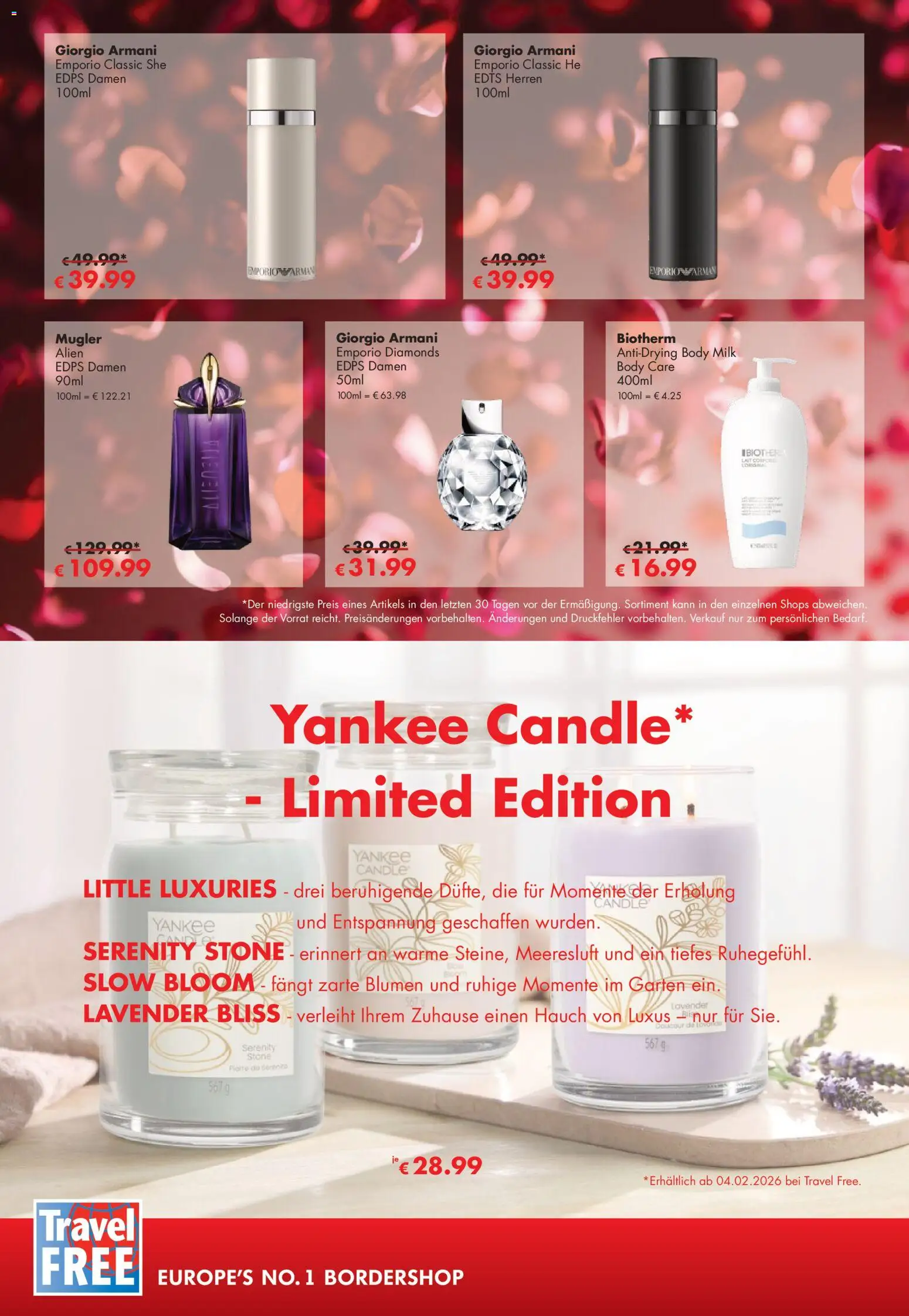 Travel Free Angebote – gültig ab 01.02.2026 | Seite: 12 | Produkte: Blumen, Body Milk