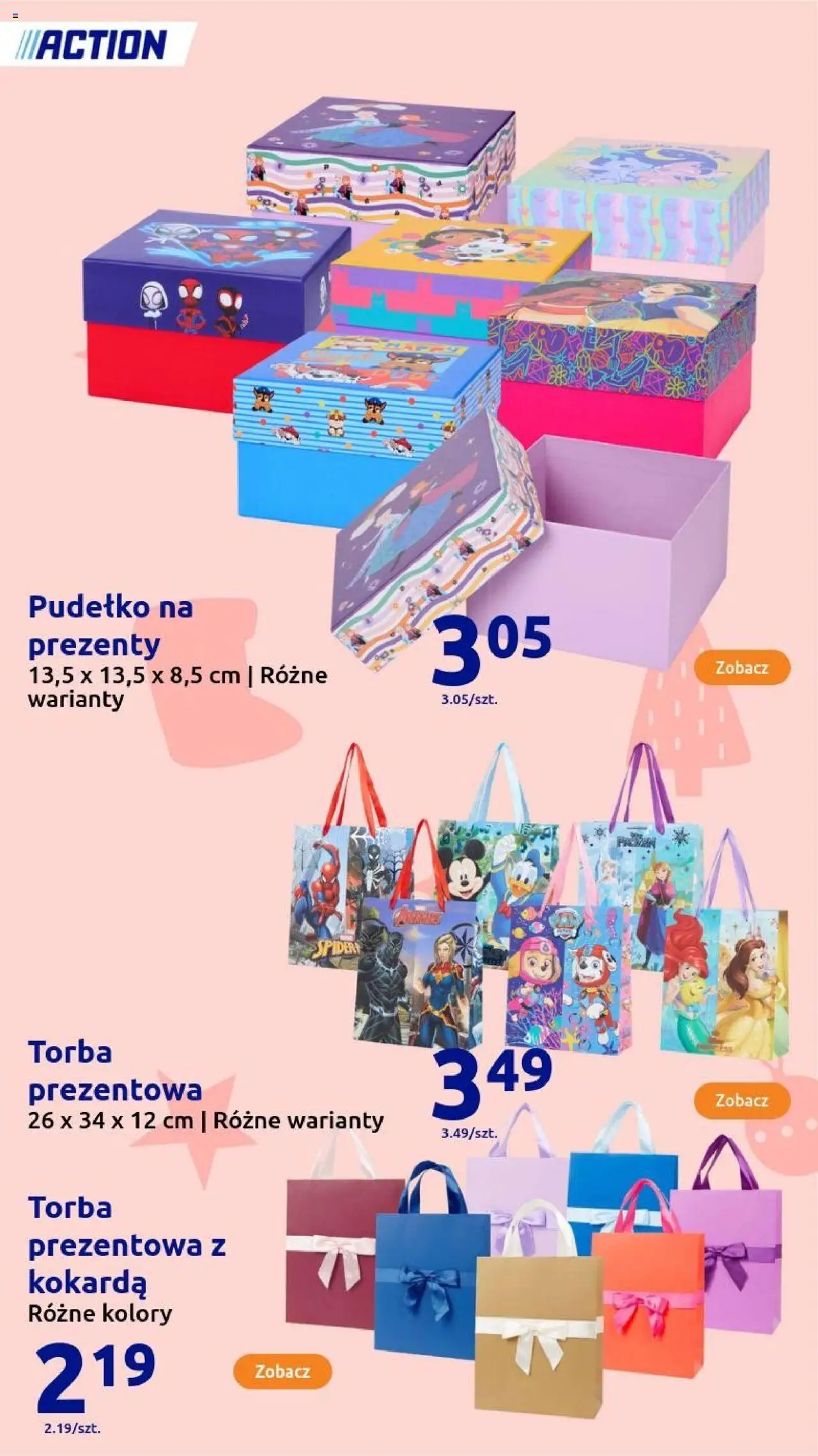 Action Gazetka - Presents od 08.10.2025 | Strona: 171 | Produkty: Torba, Pudełko