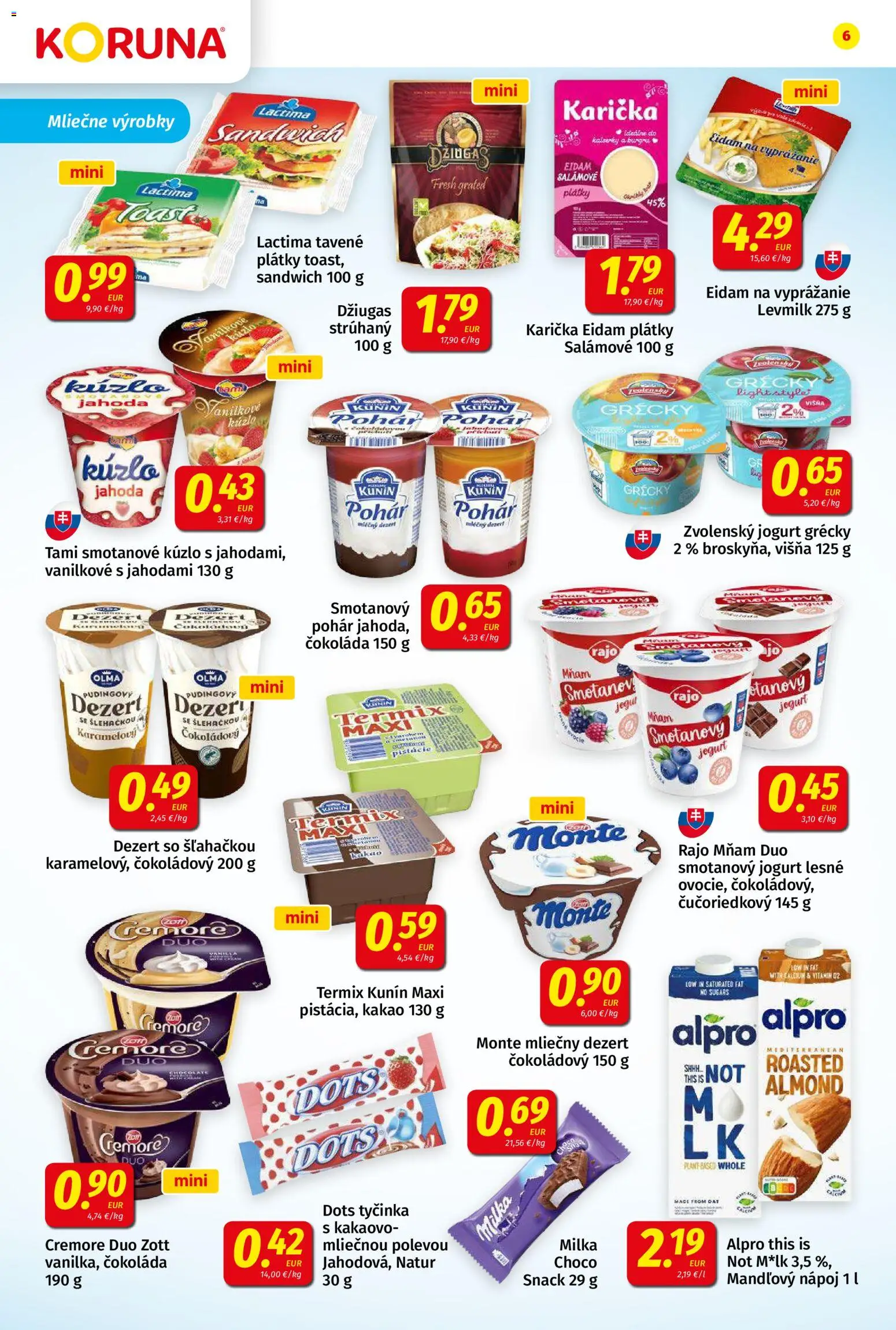 Nové Koruna akcie – leták je platný od 09.01.2026 | Strana: 6 | Produkty: Čokoláda, Milka, Pistácie, Kakao