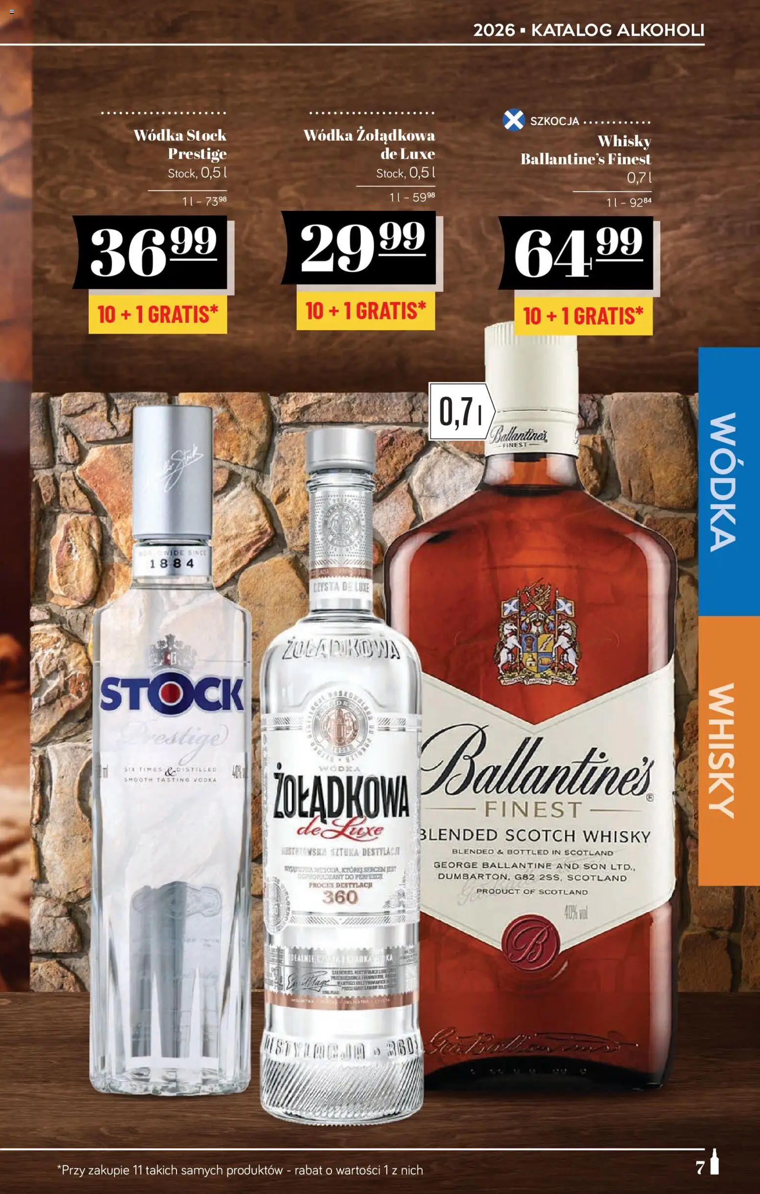 POLOmarket Katalog - Alkoholi od 19.02.2026 | Strona: 7 | Produkty: Wódka Stock, Vodka, Wódka, Whisky