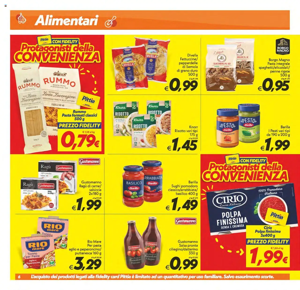 Volantino SuperConveniente del 22.08.2025 | Pagina: 6 | Prodotti: Salsa, Pomodoro, Basilico, Ragú