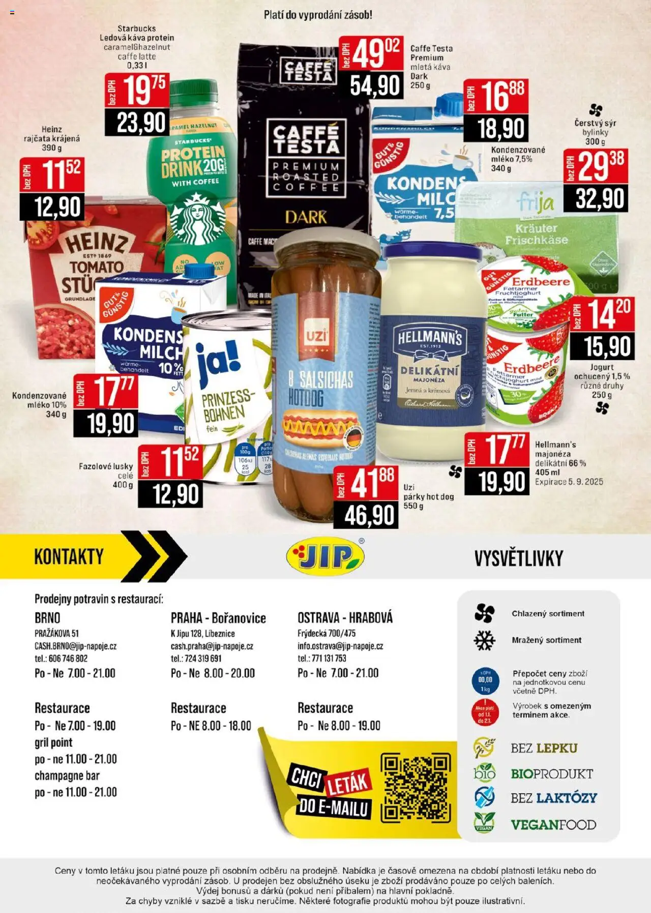 Jip leták - Cash & Carry od 13.08.2025 | Strana: 24 | Produkty: Jogurt, Rajčata, Párky, Mletá káva