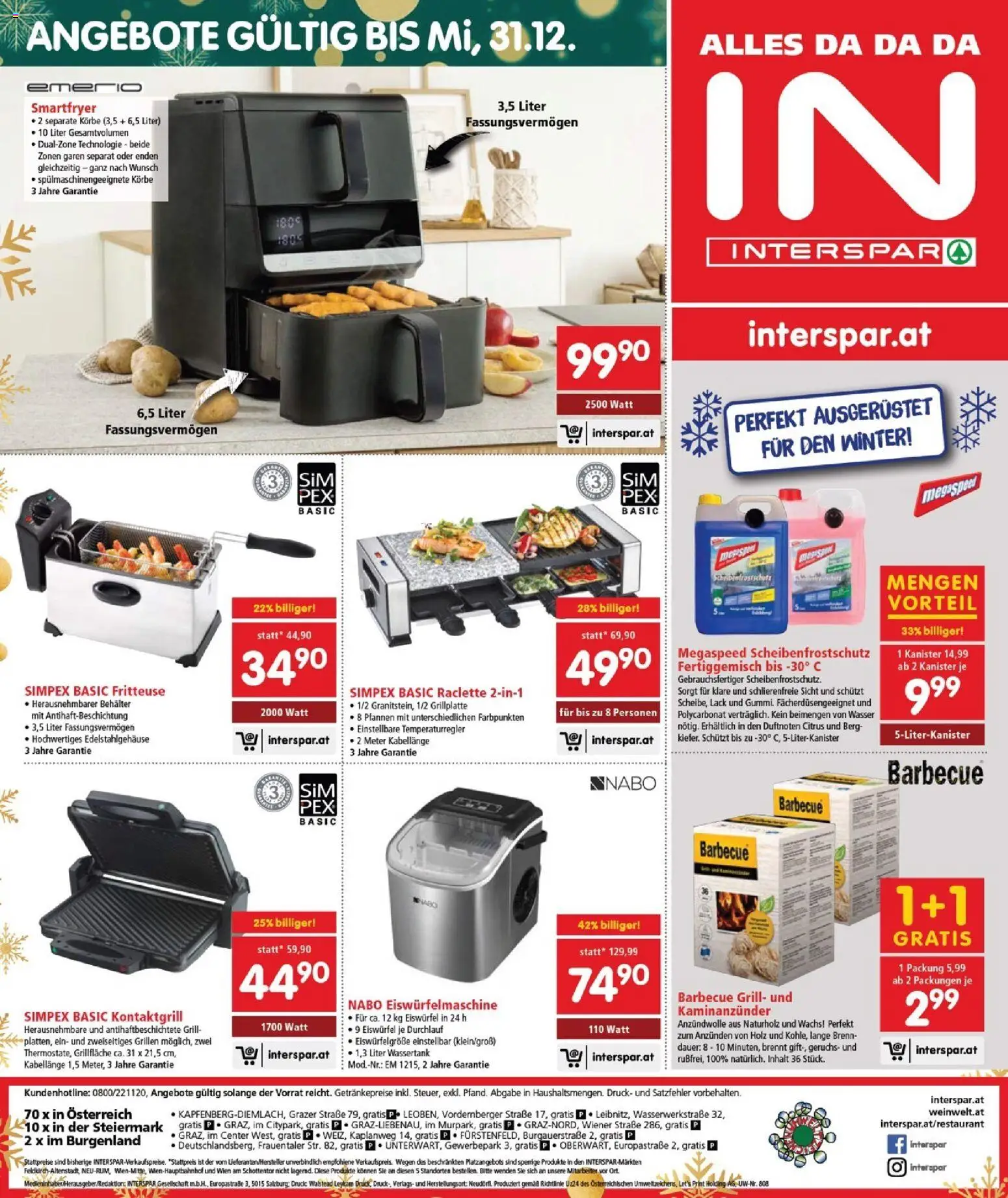 Interspar Flugblatt - Burgenland gültig ab 11.12.2025 | Seite: 21 | Produkte: Wasser, Grill