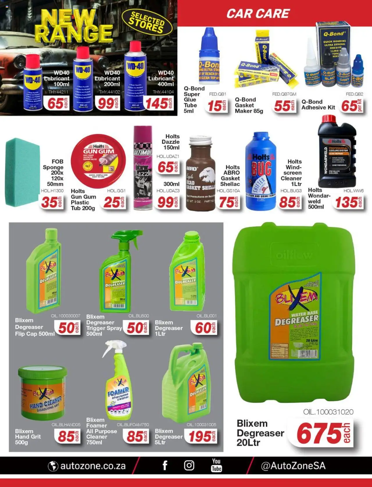 New AutoZone catalogue – valid from 22.09.2025 | Page: 20 | Products: Cap, Basket, Adhesive, Degreaser