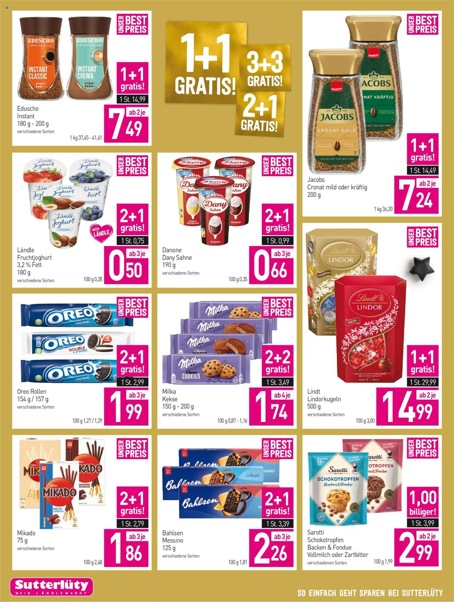 Sutterlüty Flugblatt gültig ab 11.12.2025 | Seite: 6 | Produkte: Kekse, Milch, Joghurt, Schokolade