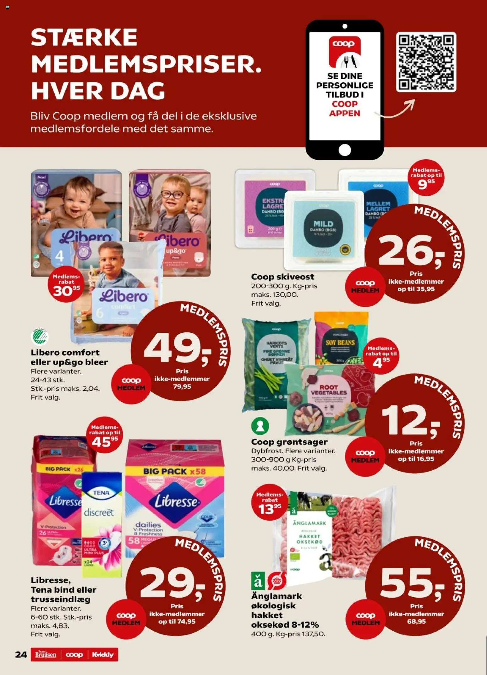 Super Brugsen tilbudsavis – gyldig fra 05.12.2025 | Side: 26 | Produkter: Oksekød, Bønner, Skiveost