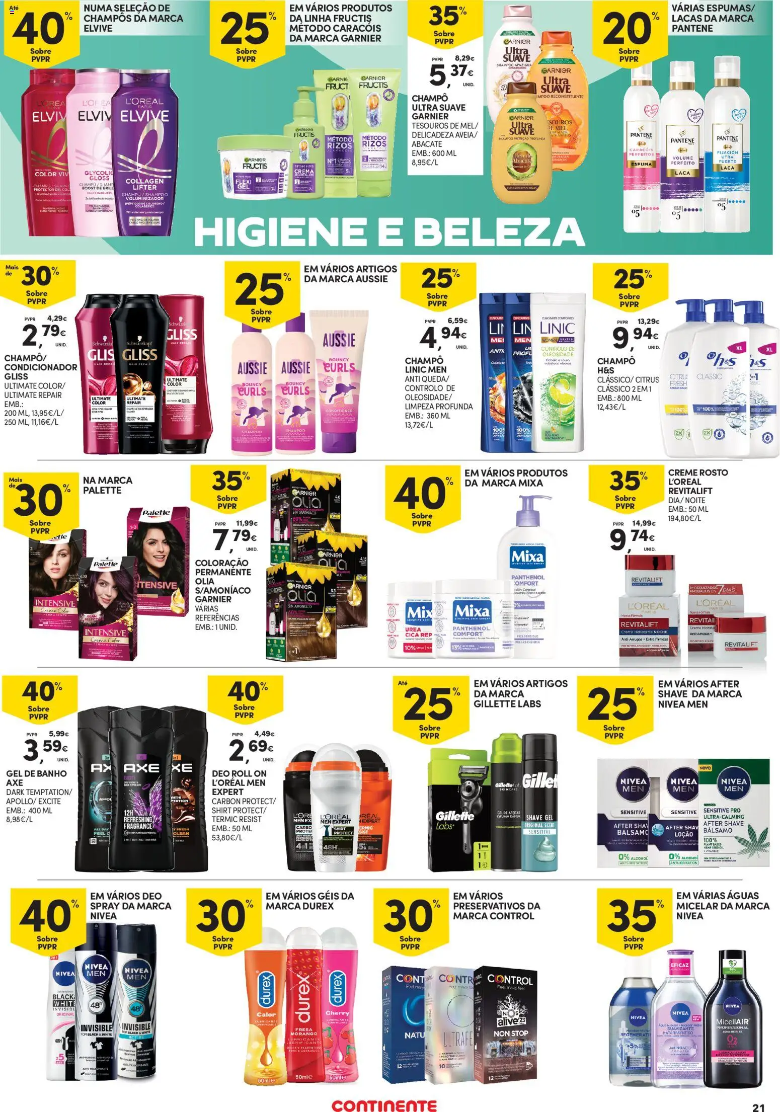 Continente - Açores │ válido de 05.03.2026 | Página: 21 | Produtos: Aftershave, Shampoo, Banho, Abacate