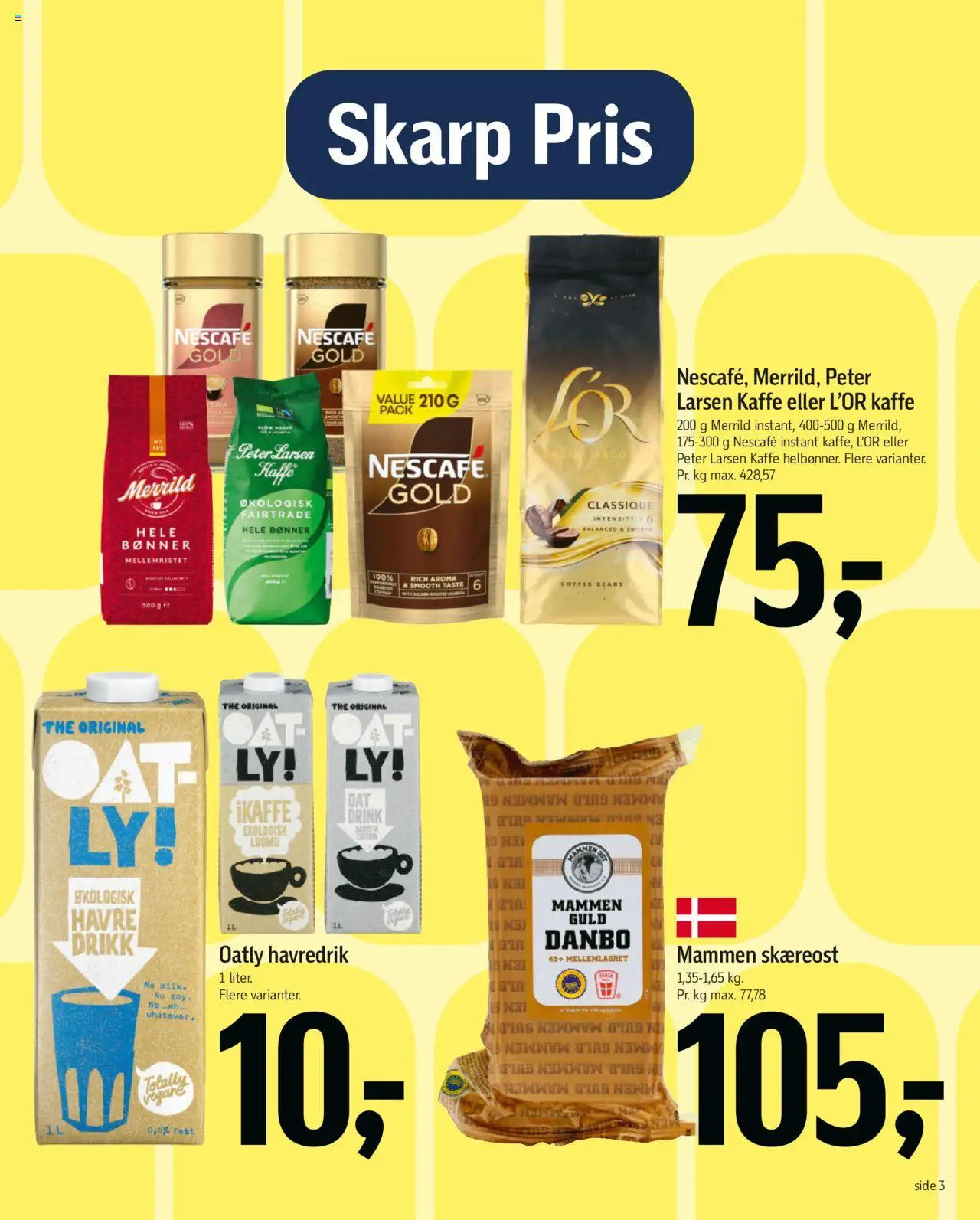 Føtex Tilbudsavis gyldig fra 15.08.2025 | Side: 3 | Produkter: Kaffe, Havredrik, Bønner