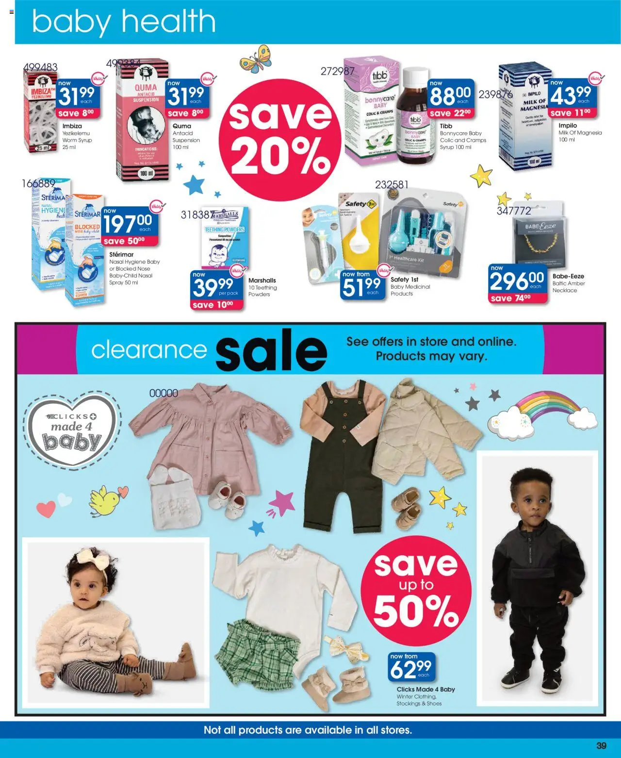 New Clicks catalogue – valid from 09.09.2025 | Page: 39 | Products: Milk, Syrup
