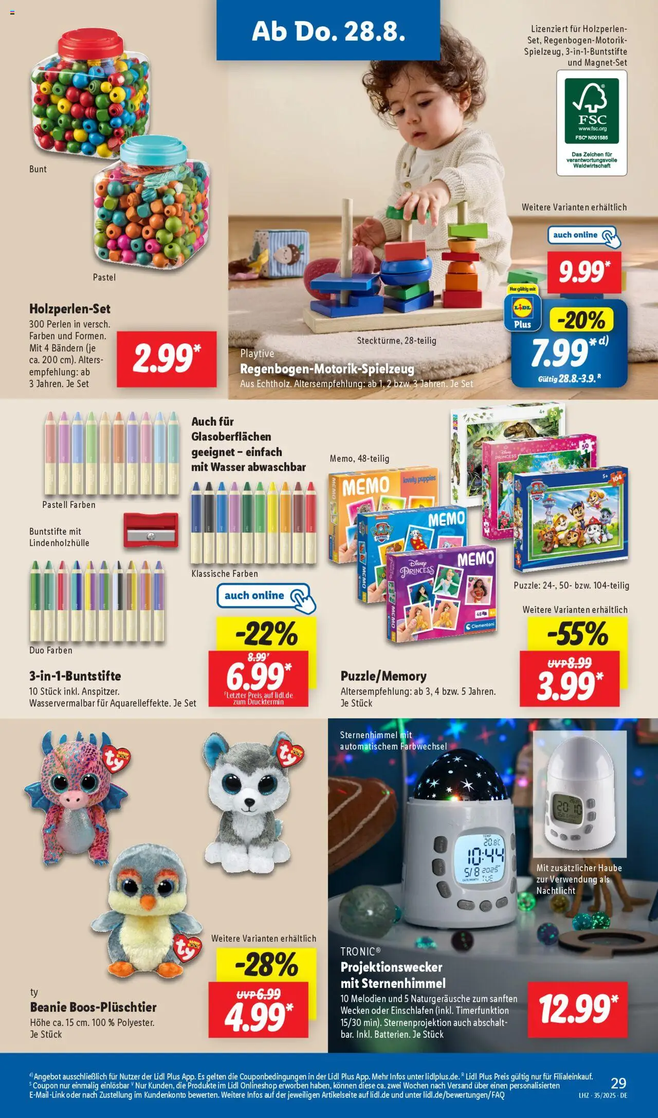 Lidl Prospekt Zossen 	 - gültig ab dem 25.08.2025 | Seite: 17 | Produkte: Wasser, Nachtlicht