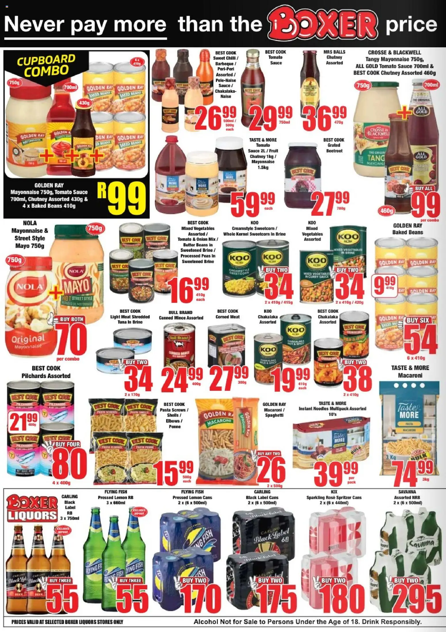 New Boxer catalogue – valid from 09.04.2026 | Page: 6 | Products: Beer, Tomato sauce, Fruit, Sauce