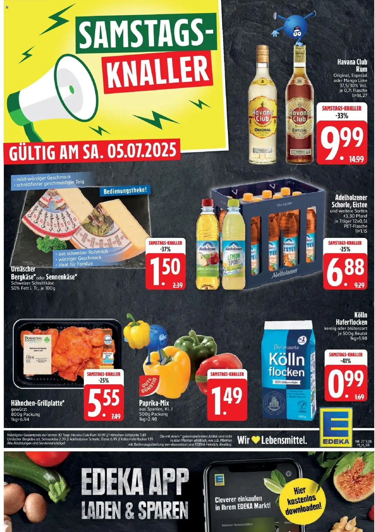 Edeka prospekt Murnau	 - gültig ab dem 29.06.2025 | Seite: 28 | Produkte: Kolln haferflocken, Kolln, Äpfel, Fondue