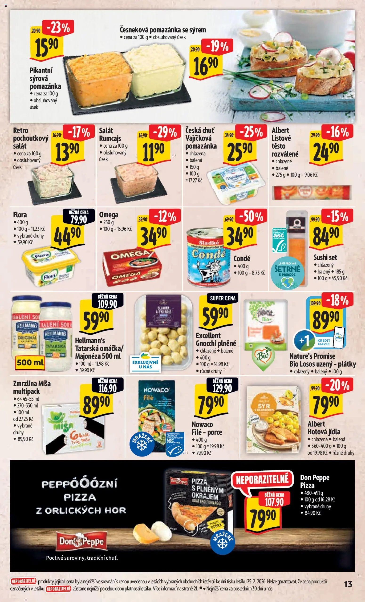 Albert leták - Hypermarket od 04.03.2026 | Strana: 21 | Produkty: Salát, Brie, Flora, File