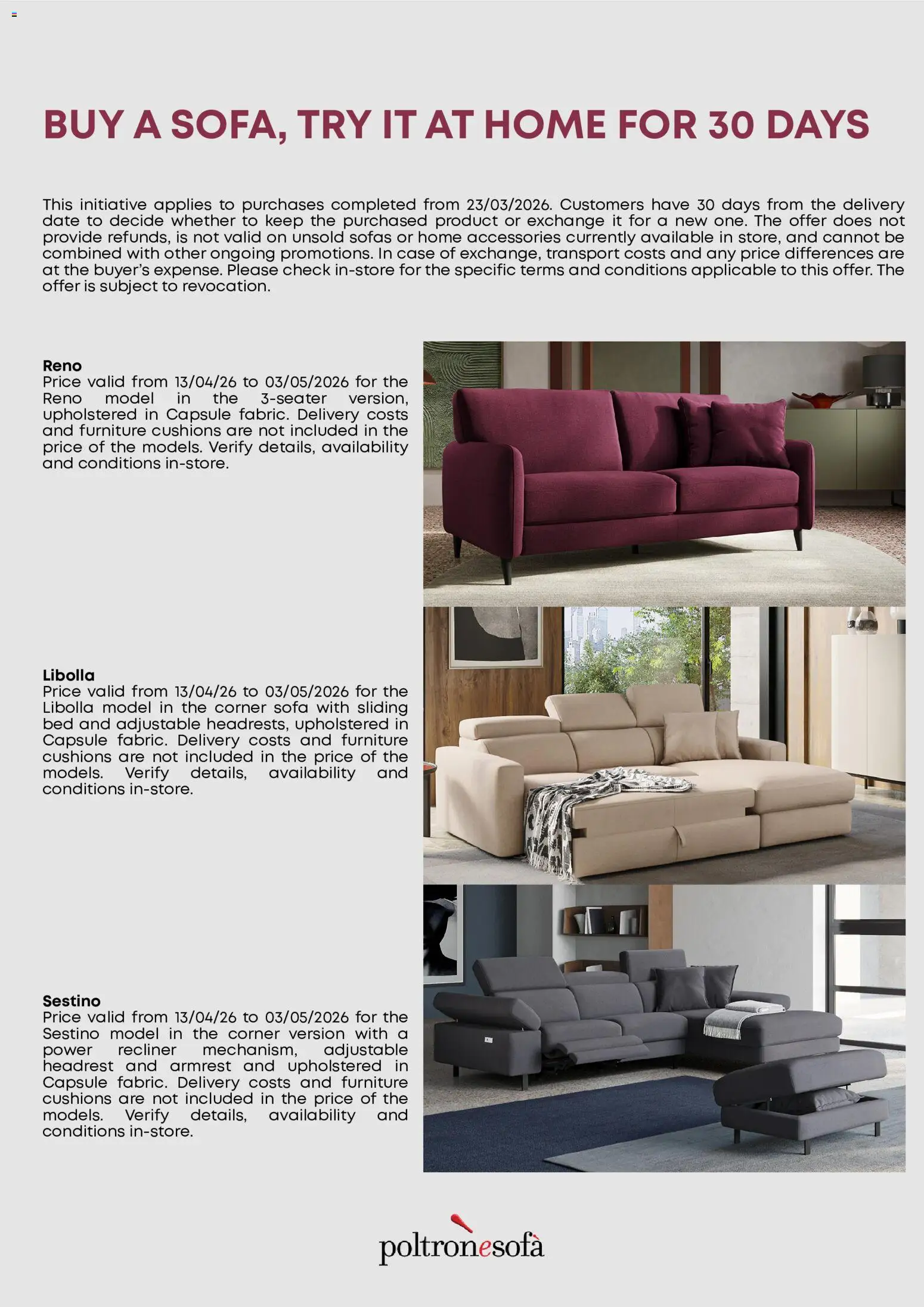 Poltrone Sofà φυλλαδιο – σε ισχύ από 13.04.2026 | Σελίδα: 5