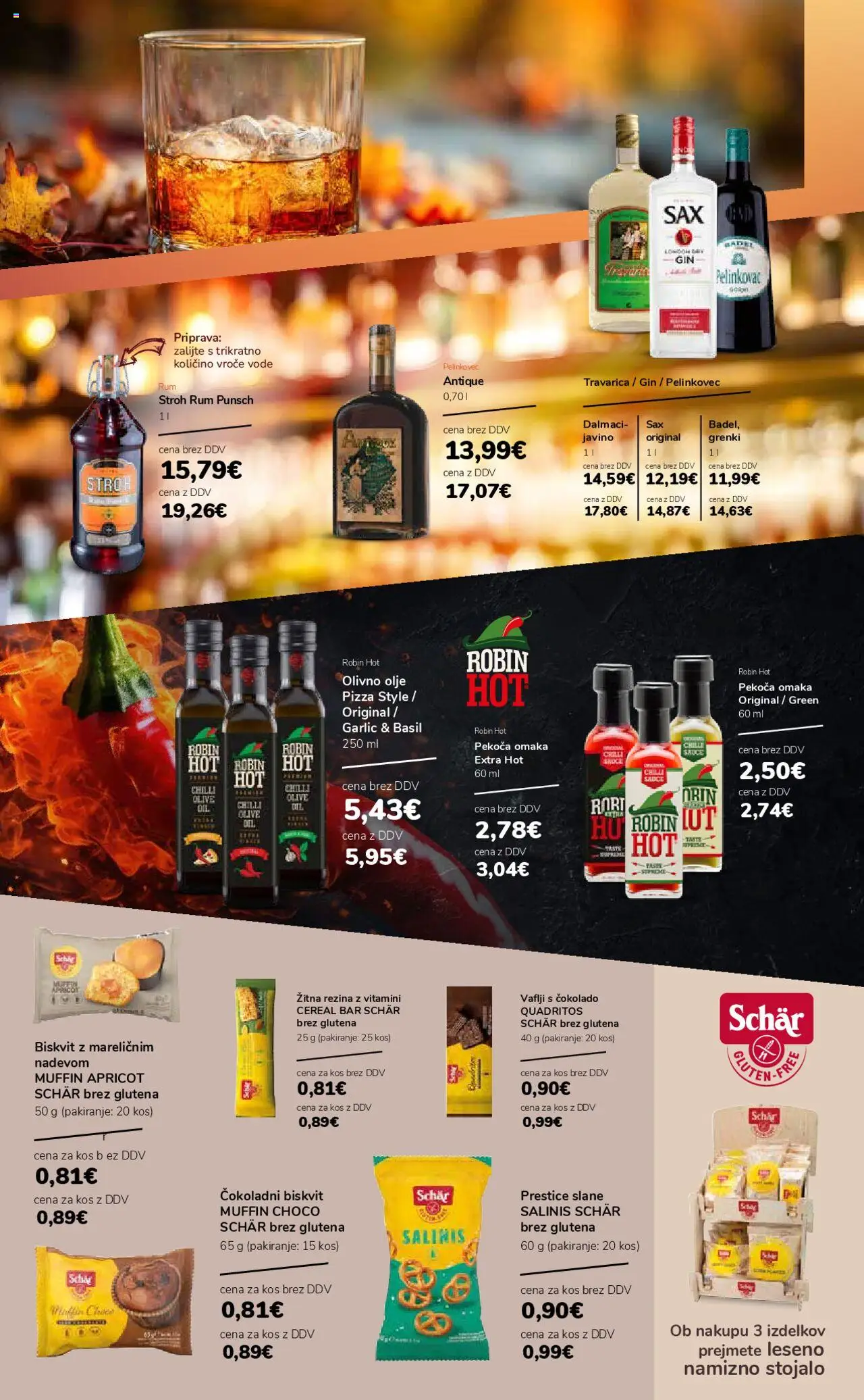 Novi Ahac katalog ponudbe – veljaven od 01.10.2025 | Stran: 18 | Izdelki: Vaflji, Olje, Gin, Omaka