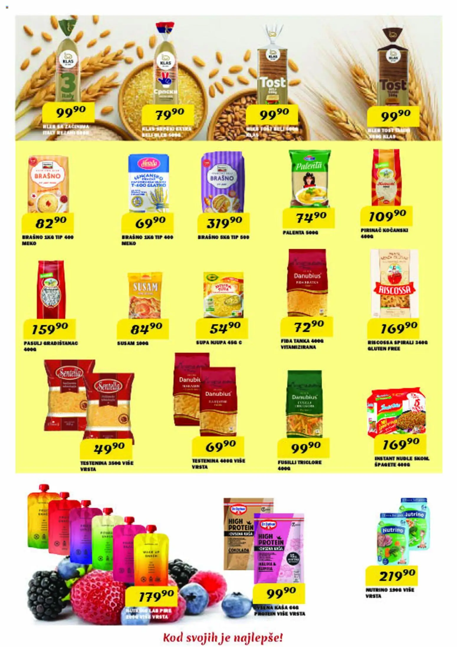 VP Dima katalog - važi od 26.03.2026 | Strana: 2 | Proizvode: Pasulj, Brašno, Čokolada, Nudle