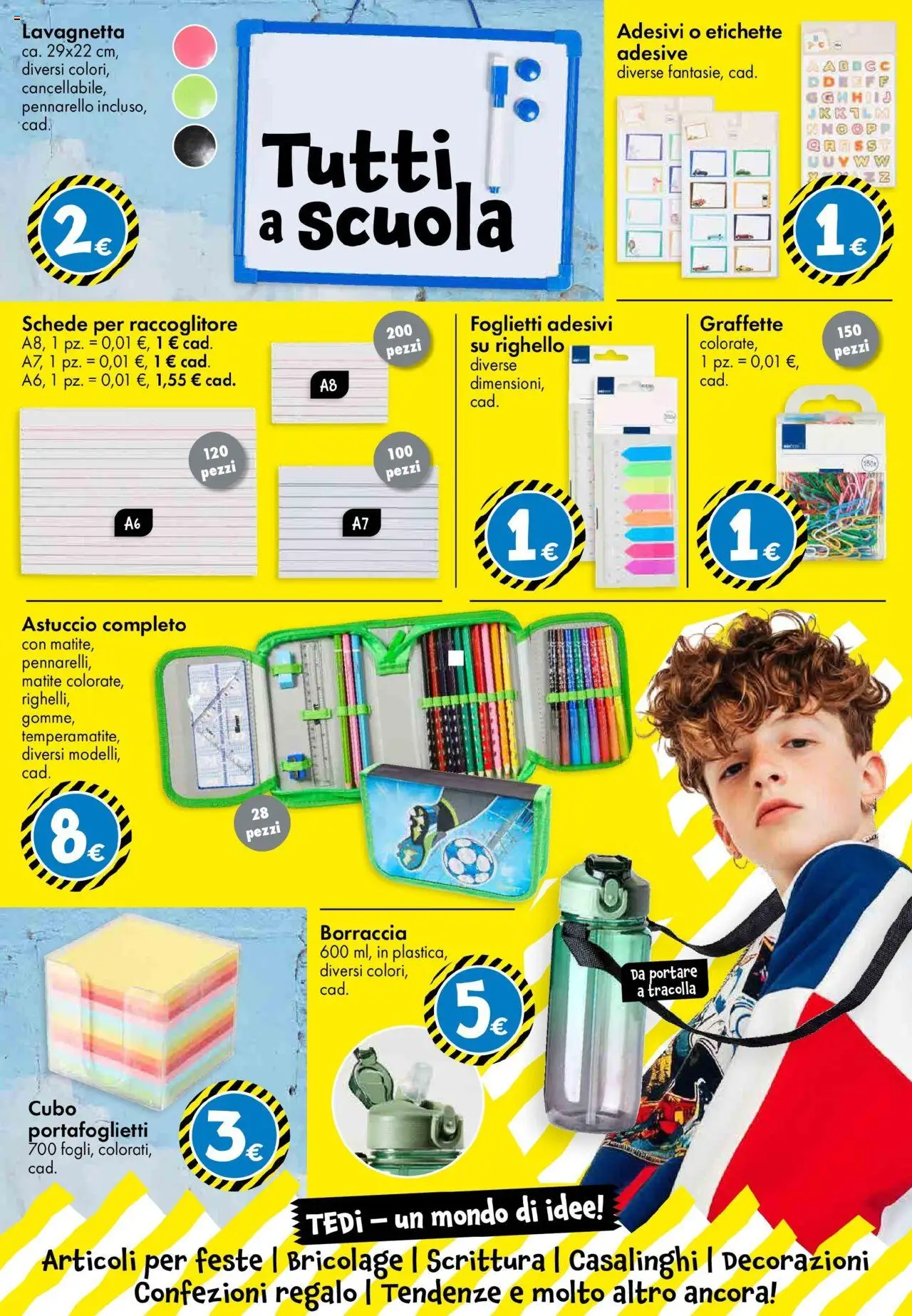 Volantino TEDi del 20.08.2025 | Pagina: 14 | Prodotti: Astuccio, Borraccia, Decorazioni