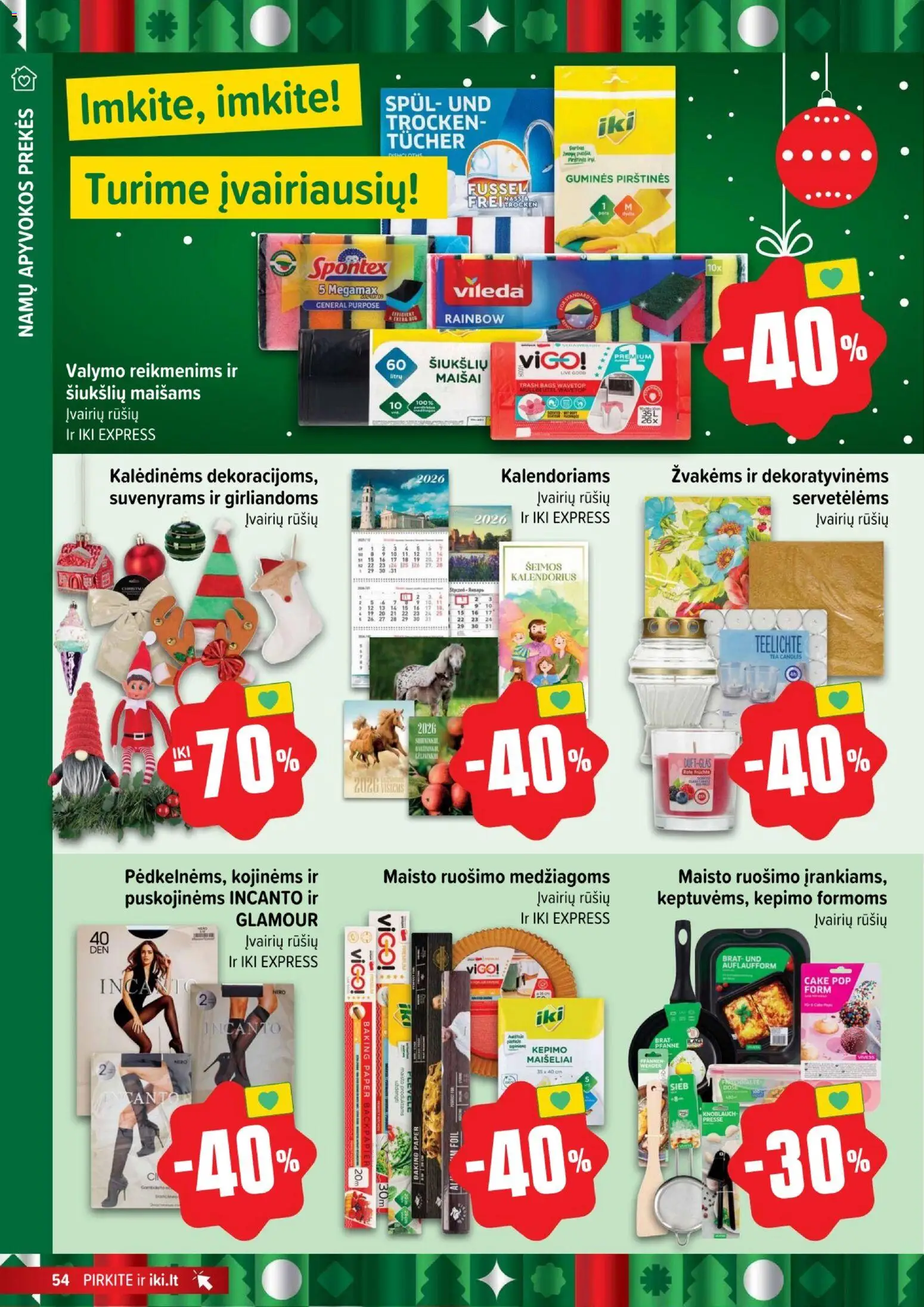 IKI akcijos nuo 15.12.2025 | Puslapis: 54 | Prekių: Pirštines