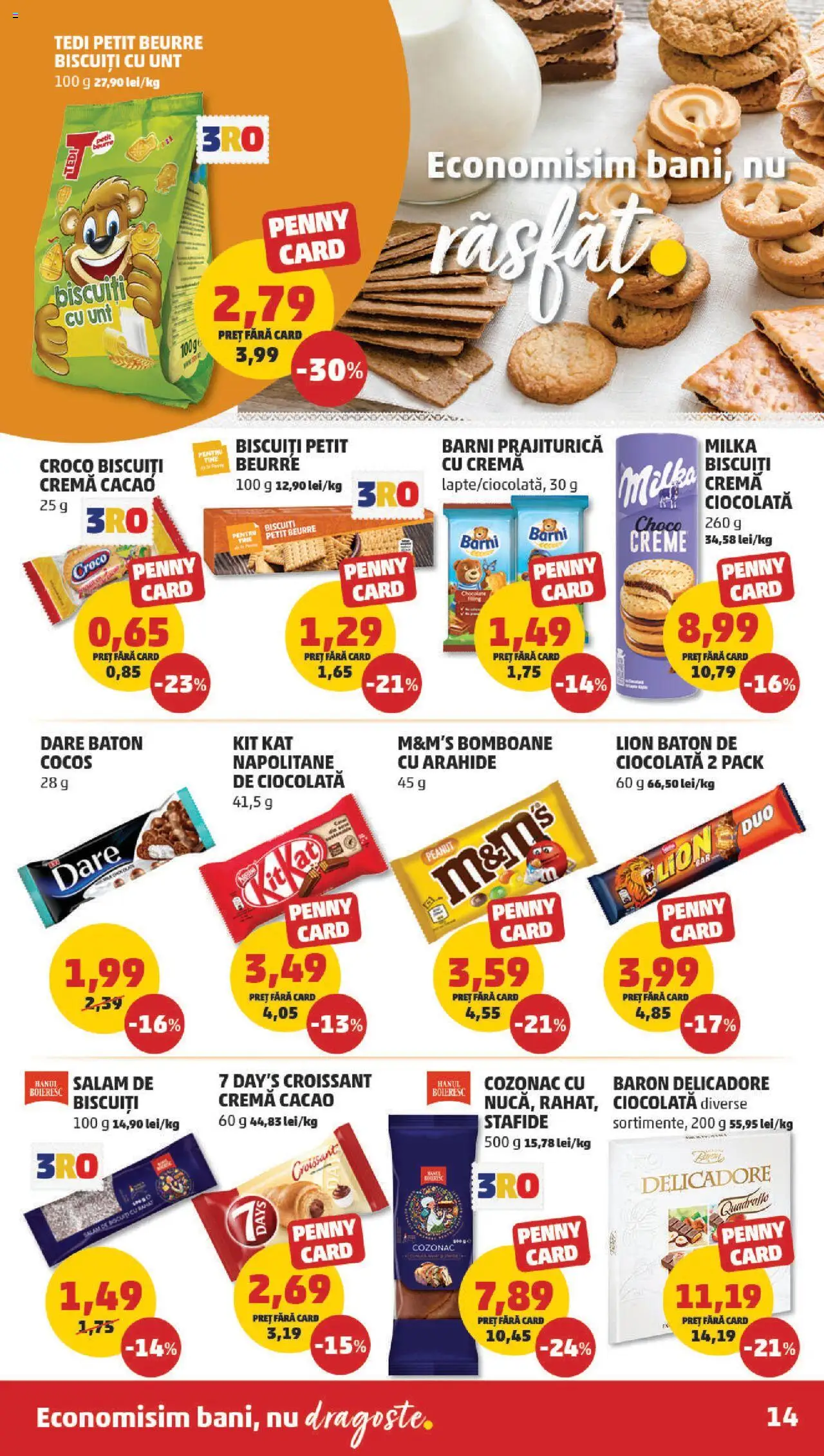 Catalog PENNY – valabil de la 27.08.2025 | Pagină: 14 | Produse: Arahide, Cremă, Salam, Bomboane