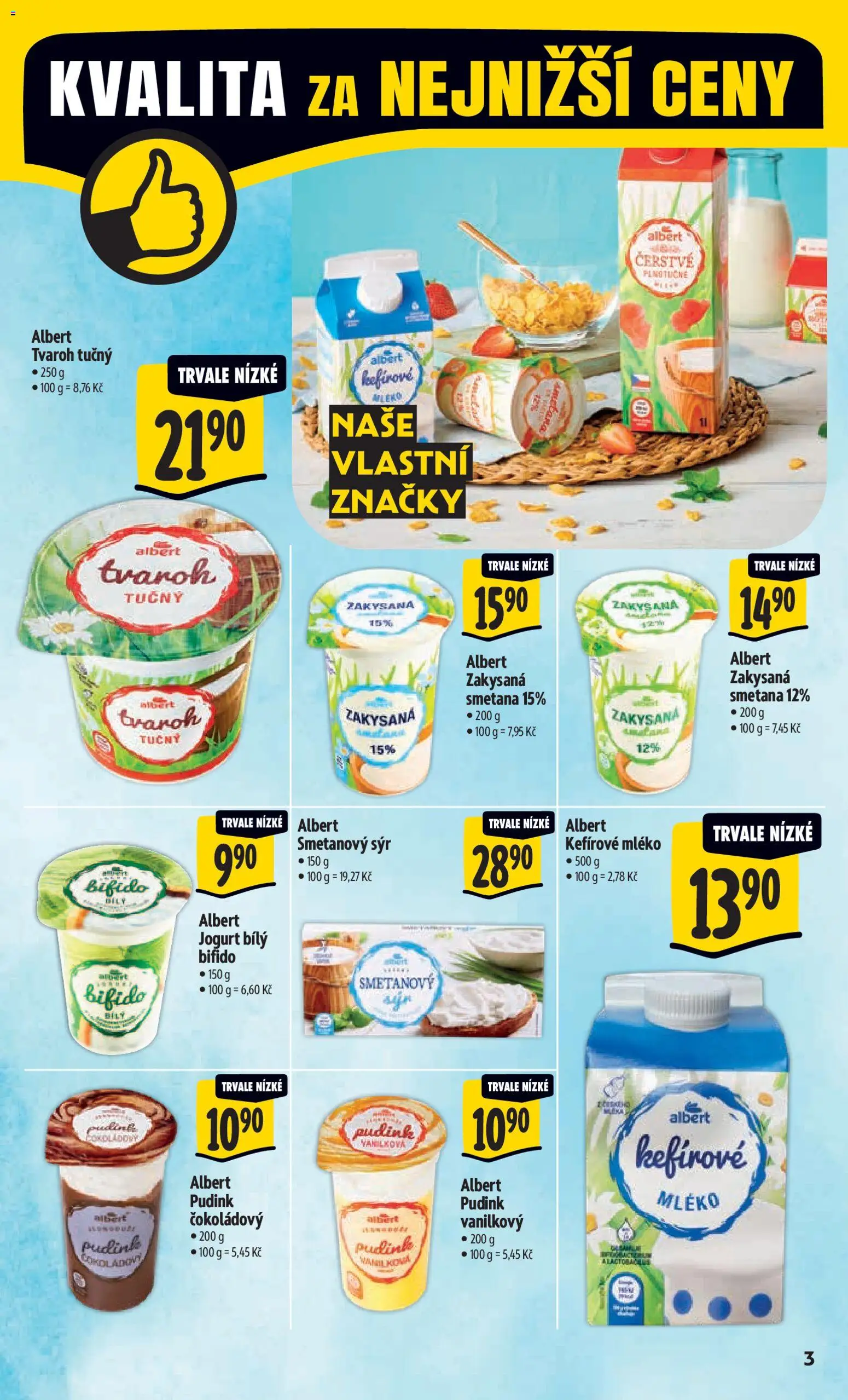 Albert leták - Hypermarket od 29.04.2026 | Strana: 9 | Produkty: Sýr, Smetana, Tvaroh, Smetanový sýr