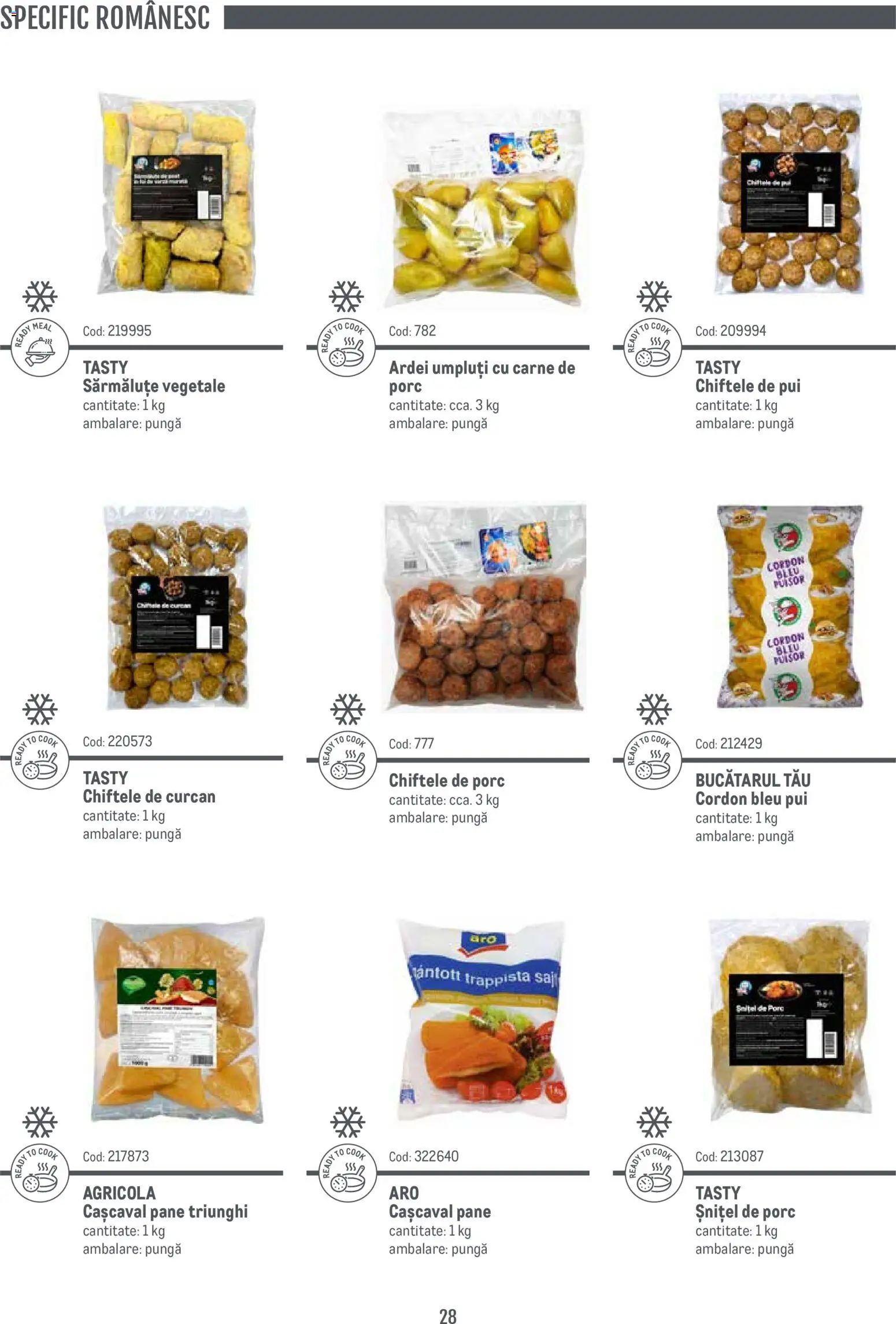 Noul catalog Metro – valabil de la 14.11.2024 | Pagină: 28 | Produse: Cordon bleu, Cașcaval, Ardei, Chiftele