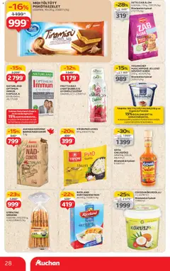 Auchan akciós ujság - amely érvényes a következő dátumtól: 14.08.2025 | Oldal: 28 | Termékek: Kókuszolaj, Mascarpone, Rizs, Cukor