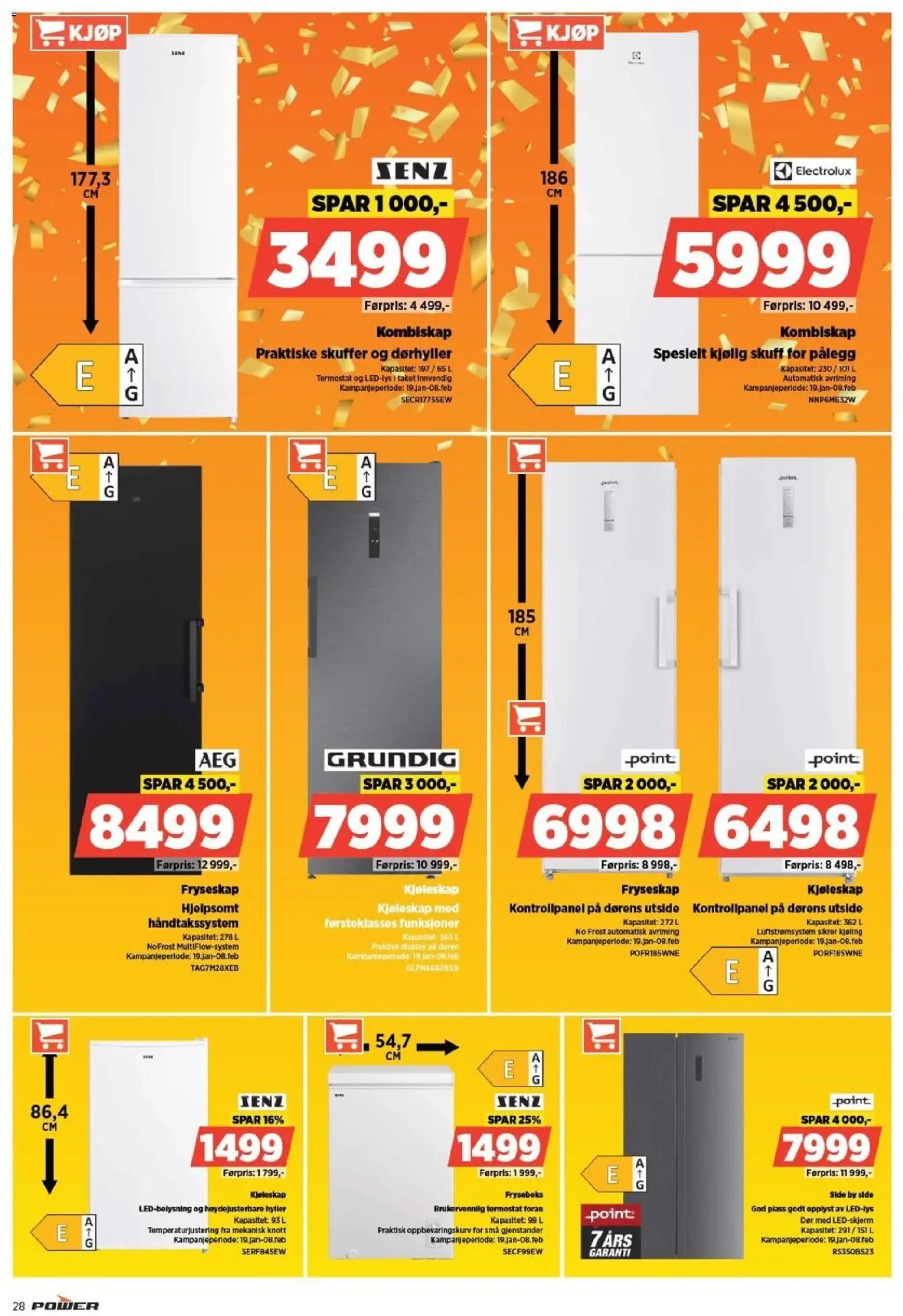 {H1} | Side: 28 | Produkter: Fryseskap, Kombiskap, Kjøleskap, Суміш дитяча