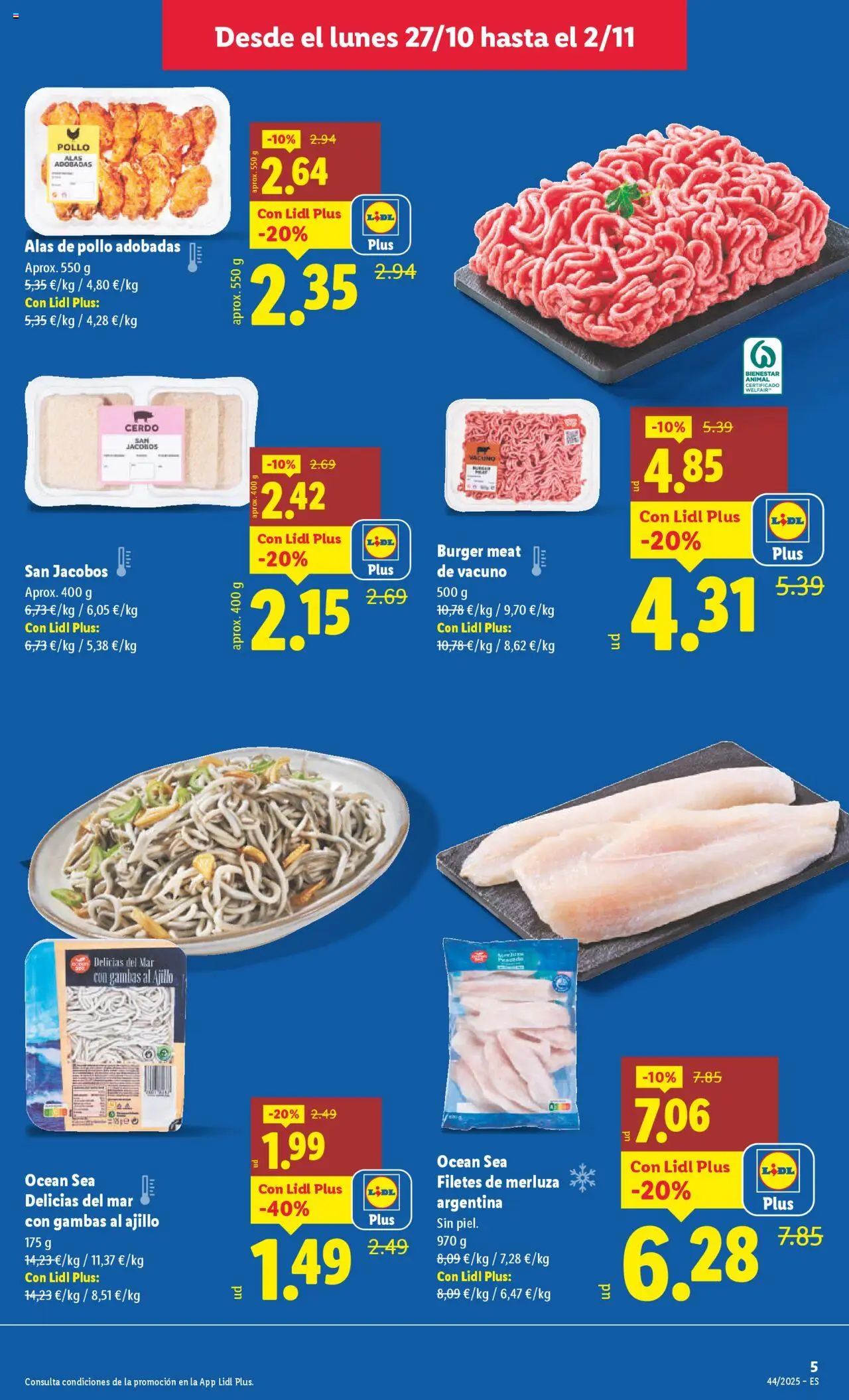 Lidl catálogo MAD │ válido desde el 27.10.2025 | Página: 7 | Productos: Cerdo, Filetes de merluza