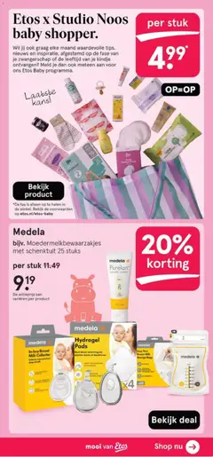 Medela Hydrogel Pads, Medela Hydrogel Pads - Voorbeeld van een folder van Etos, geldig van 16.03.2026 | Pagina: 77 | Producten: Tas, Kan, Pads, Verlichting