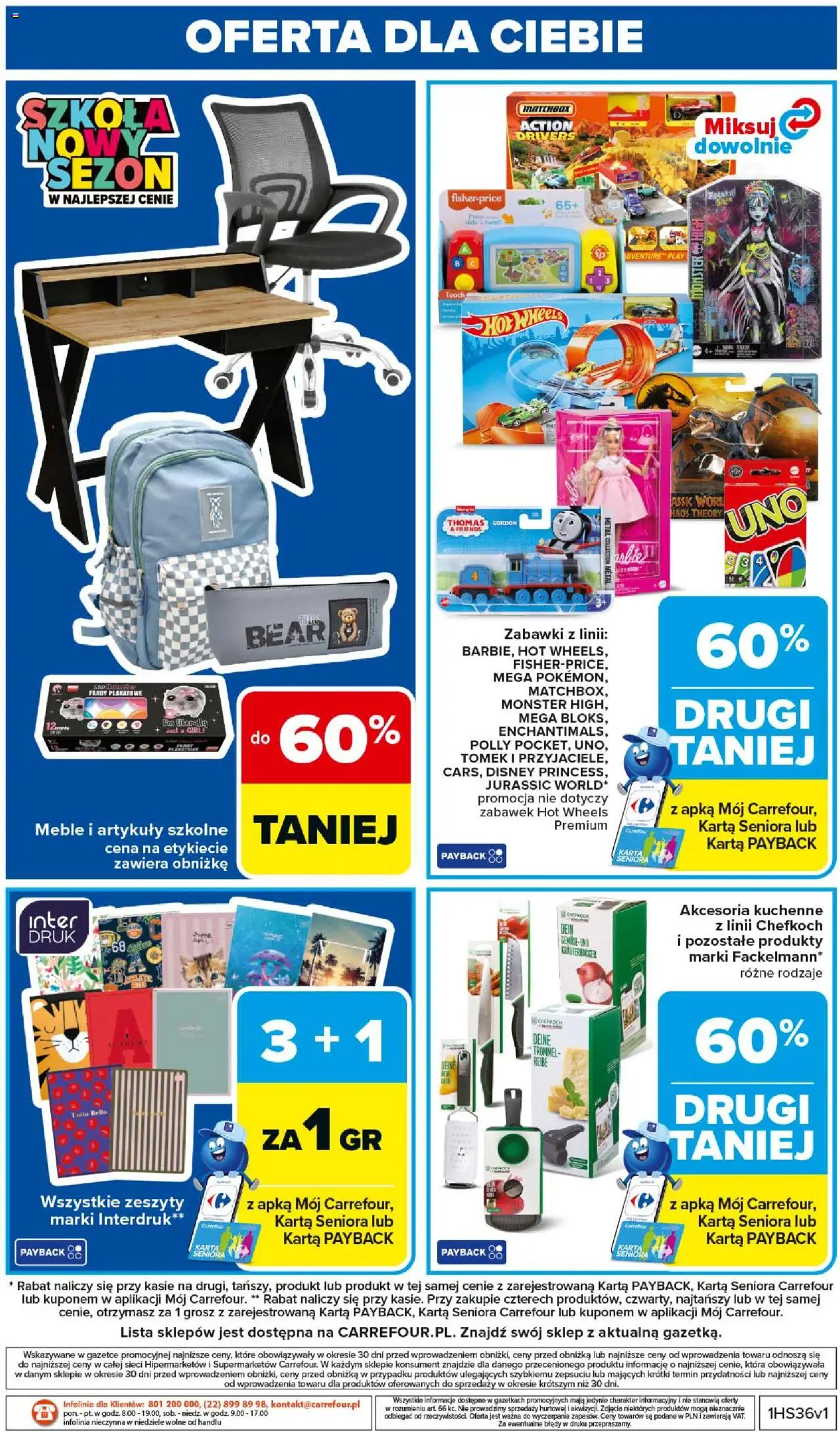 Carrefour Gazetka od 01.09.2025 | Strona: 42 | Produkty: Karta, Artykuły szkolne