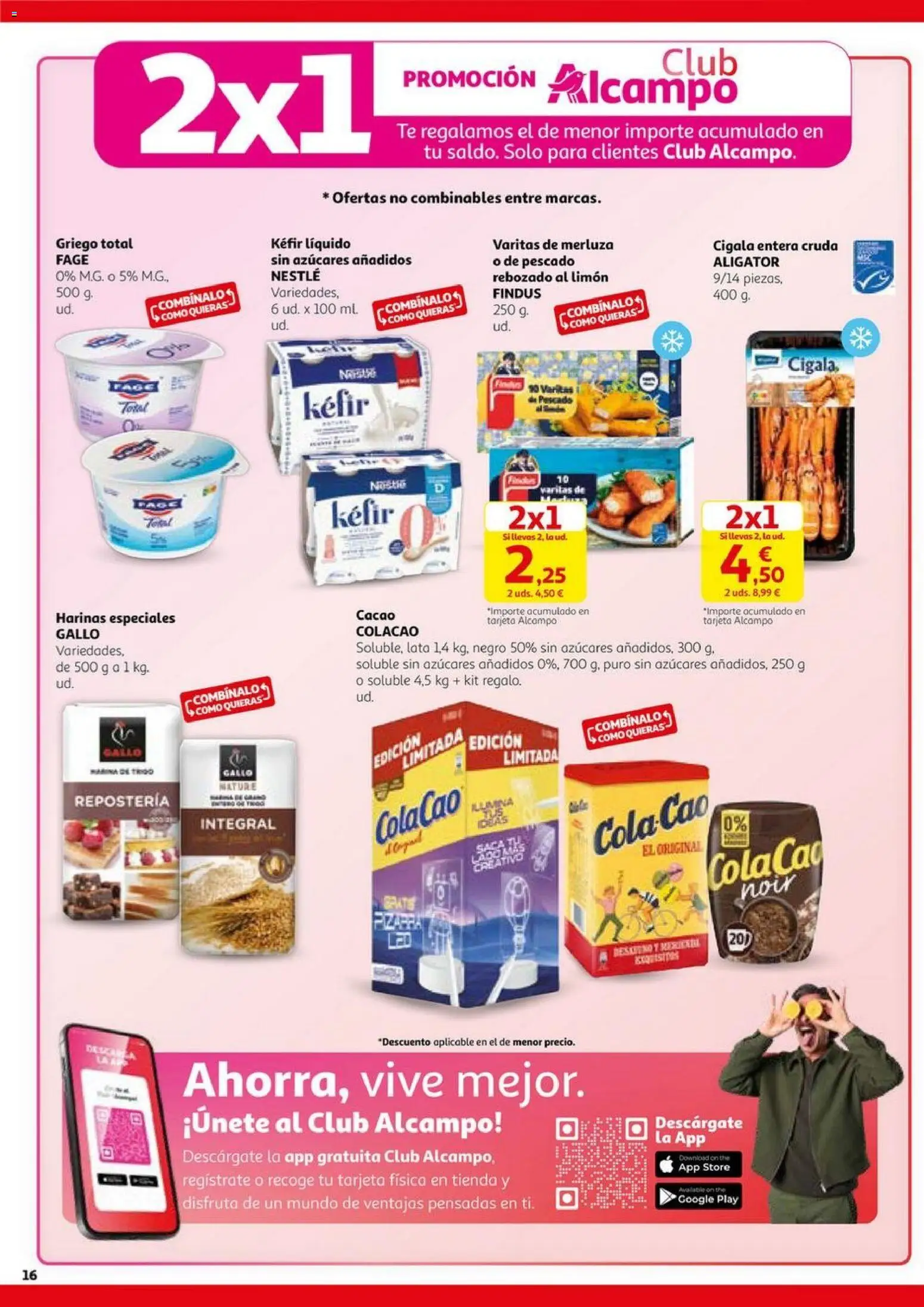 Alcampo - BlackFriday │ válido desde el 06.11.2025 | Página: 16 | Productos: Pescado, Té, Φρυγανιές σικάλεως