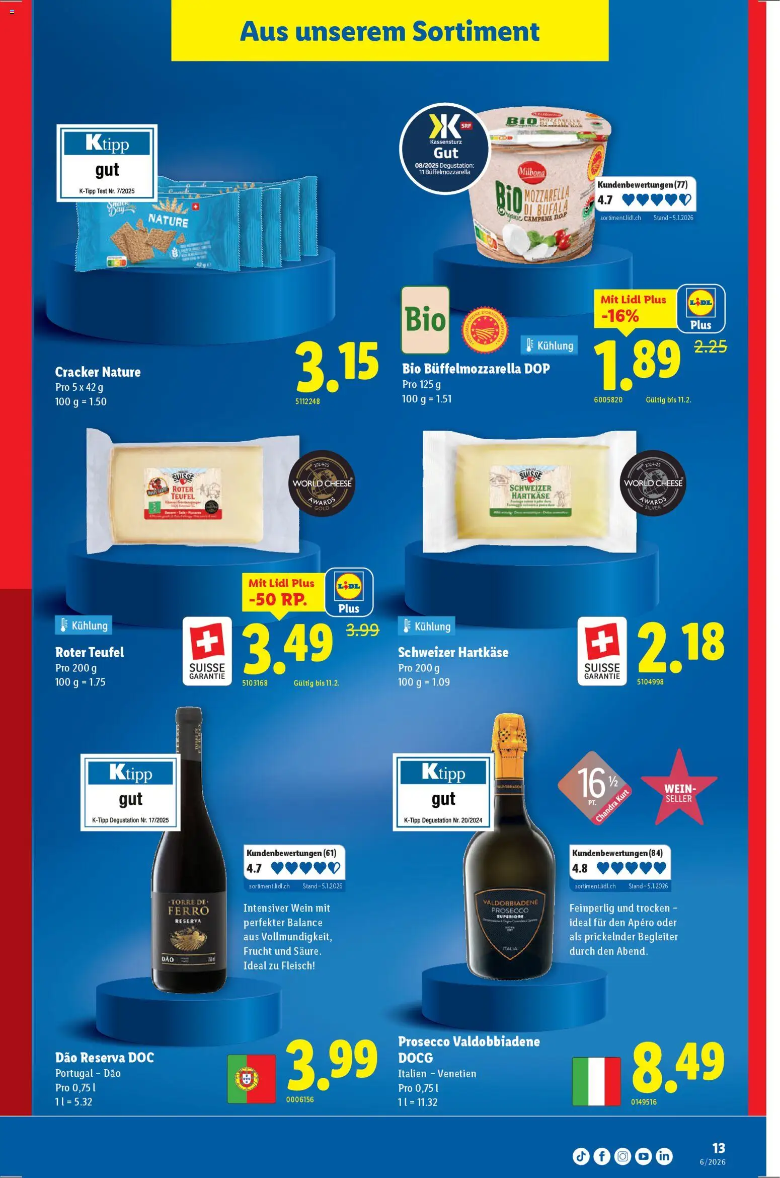 Lidl Aktionen – gültig ab 05.02.2026 | Seite: 13 | Produkte: Wein