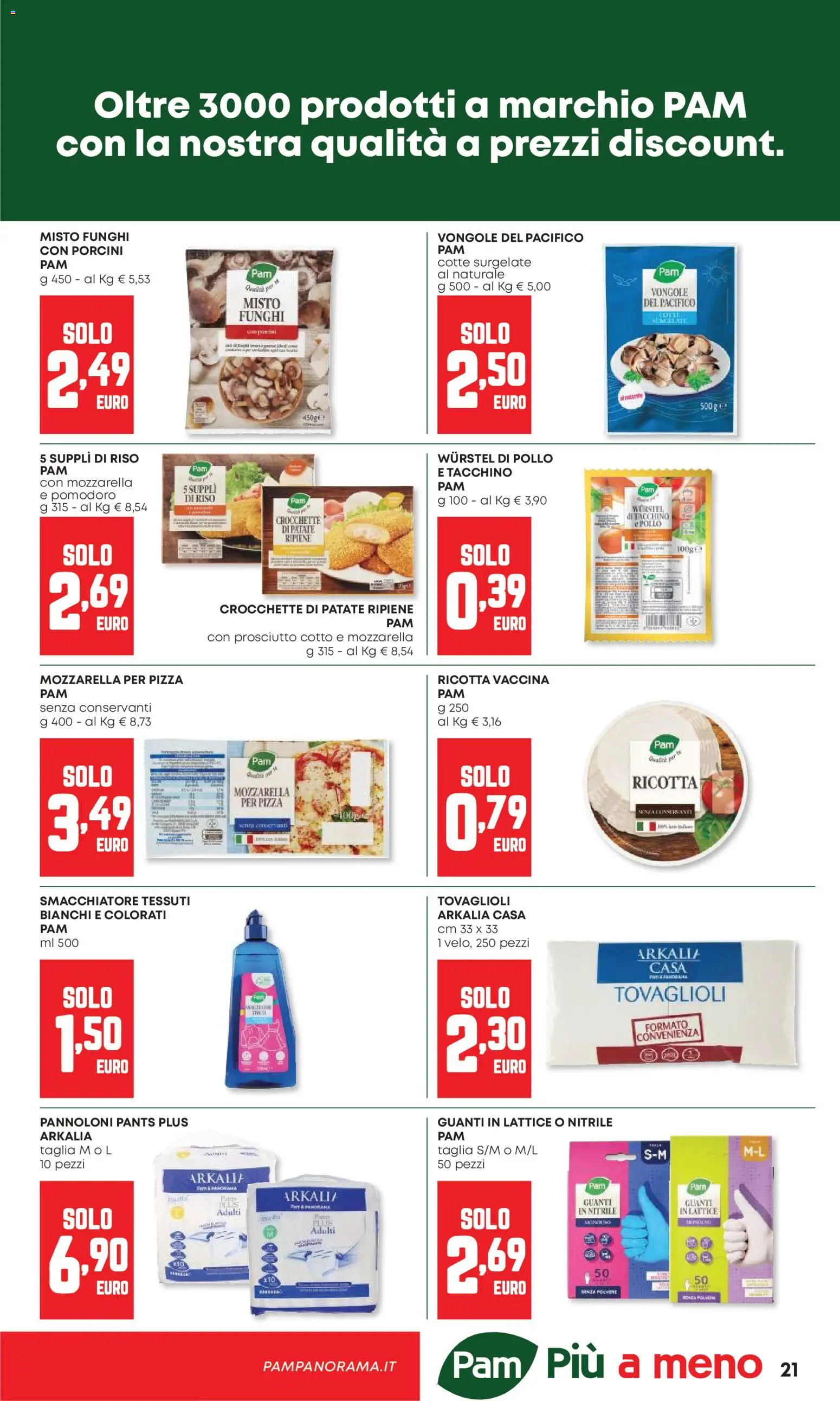 Volantino Panorama del 26.02.2026 | Pagina: 21 | Prodotti: Mozzarella, Pomodoro, Guanti, Crocchette