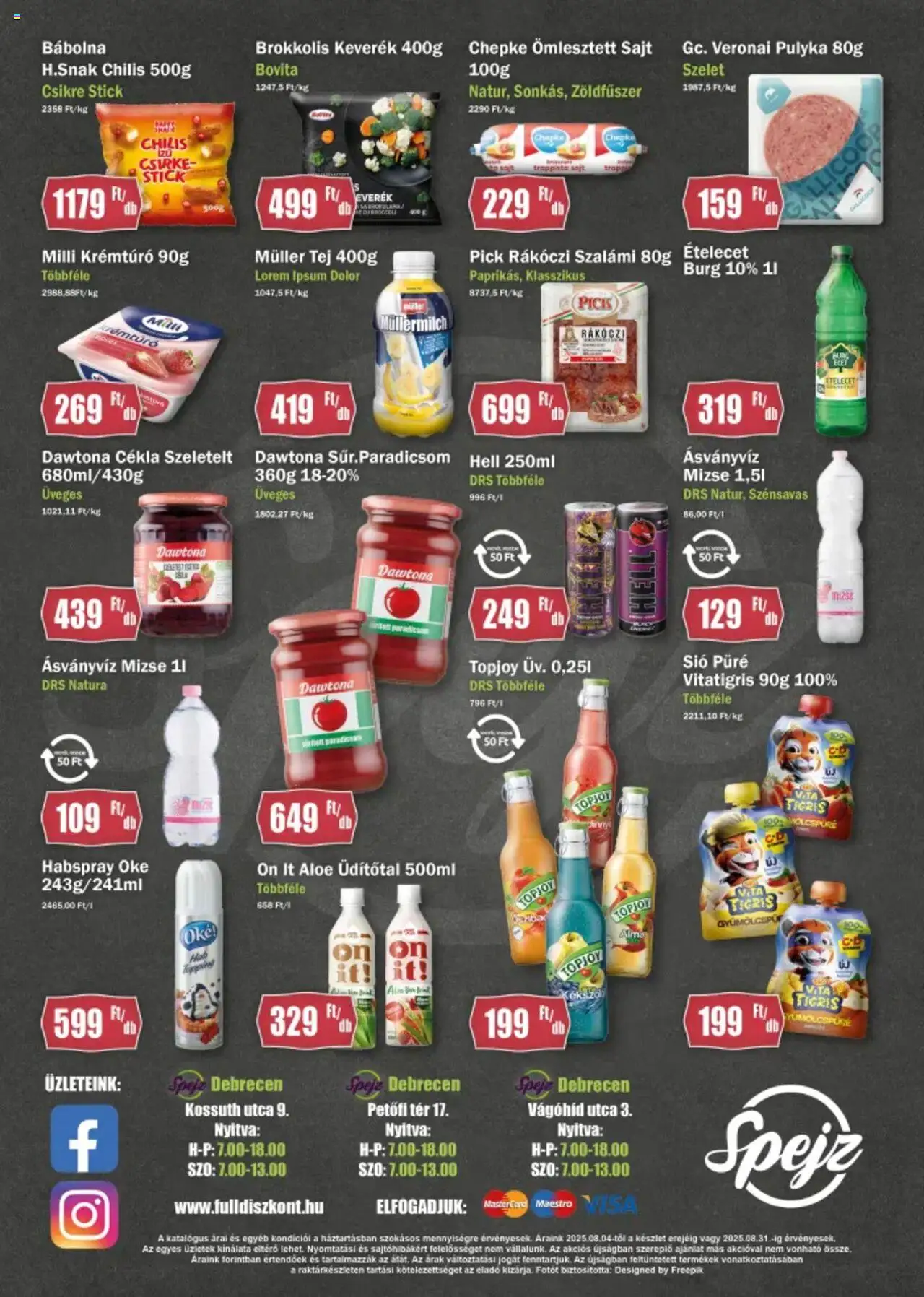 FullDiszkont akciós ujság - amely érvényes a következő dátumtól: 04.08.2025 | Oldal: 4 | Termékek: Cékla, Pick, Tej, Szalámi