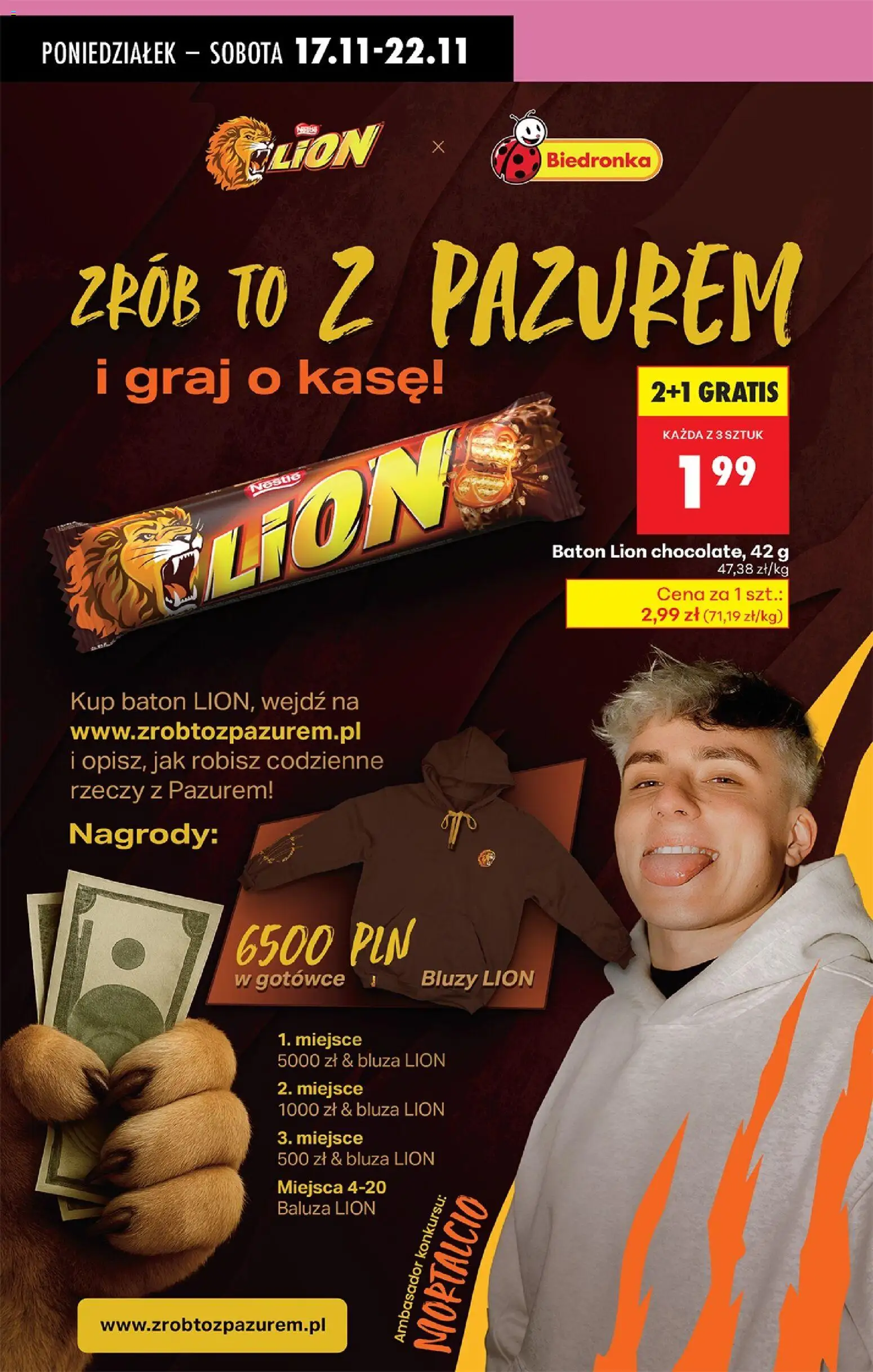 Biedronka gazetka od 17.11.2025 | Strona: 60 | Produkty: Baton