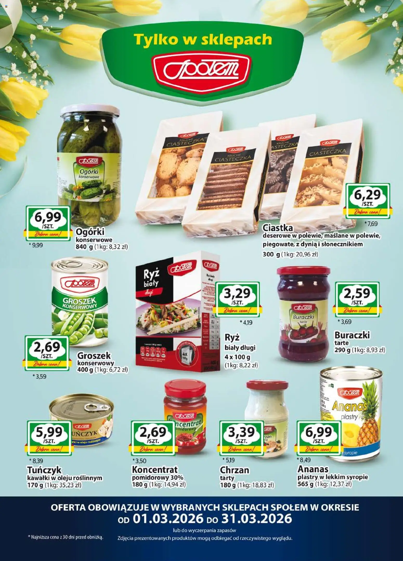 Społem gazetka od 01.03.2026 | Strona: 15 | Produkty: Dynia, Chrzan, Ciastka, Ogórki konserwowe