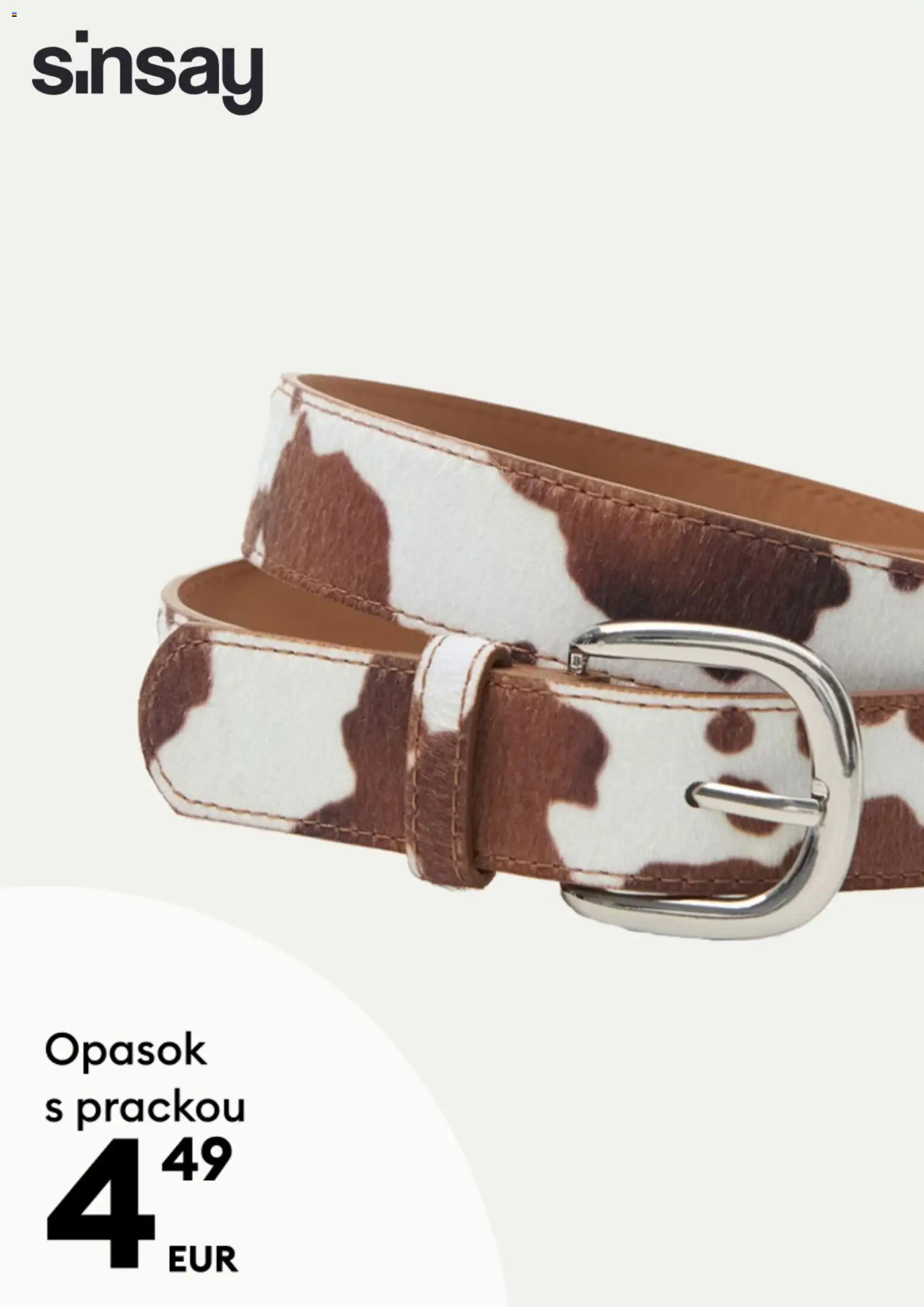 Nové Sinsay akcie – leták je platný od 28.10.2025 | Strana: 12 | Produkty: Opasok