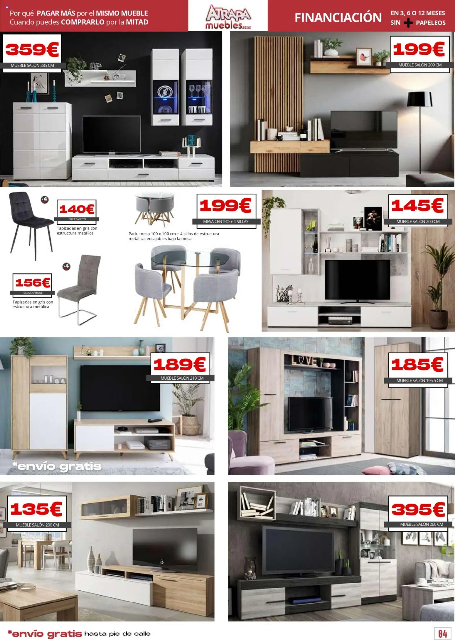 Atrapa Muebles - folleto │ válido desde el 01.02.2026 | Página: 4 | Productos: Mesa, Silla