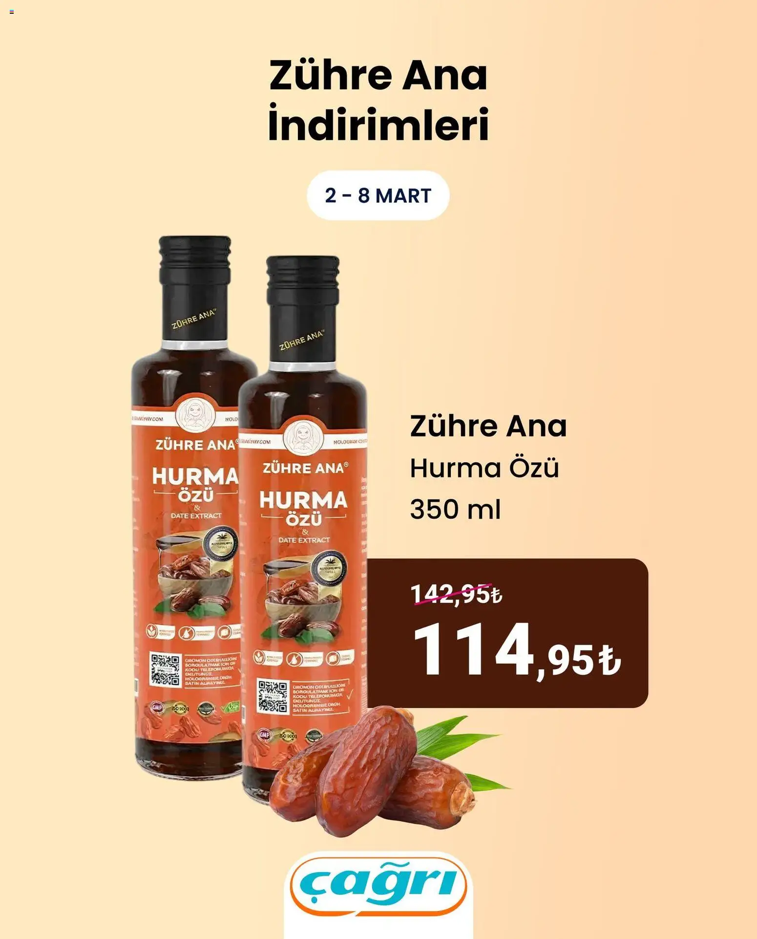 Çağrı Market İndirim - 02.03.2026 tarihinden itibaren geçerlidir | Sayfa: 2 | Ürünler: Hurma