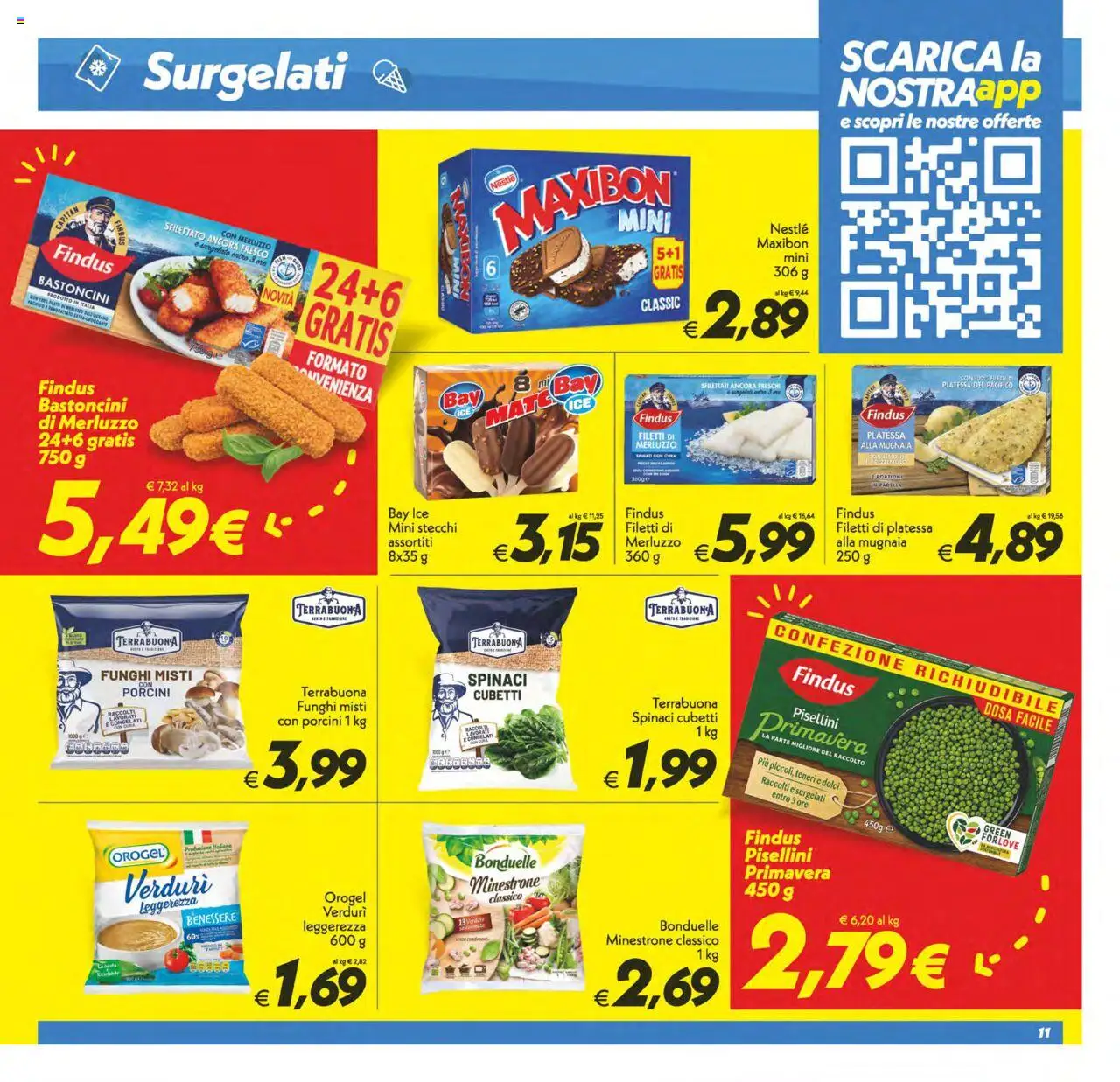Volantino SuperConveniente del 03.10.2025 | Pagina: 11 | Prodotti: Merluzzo, Limone, Spinaci, Padella