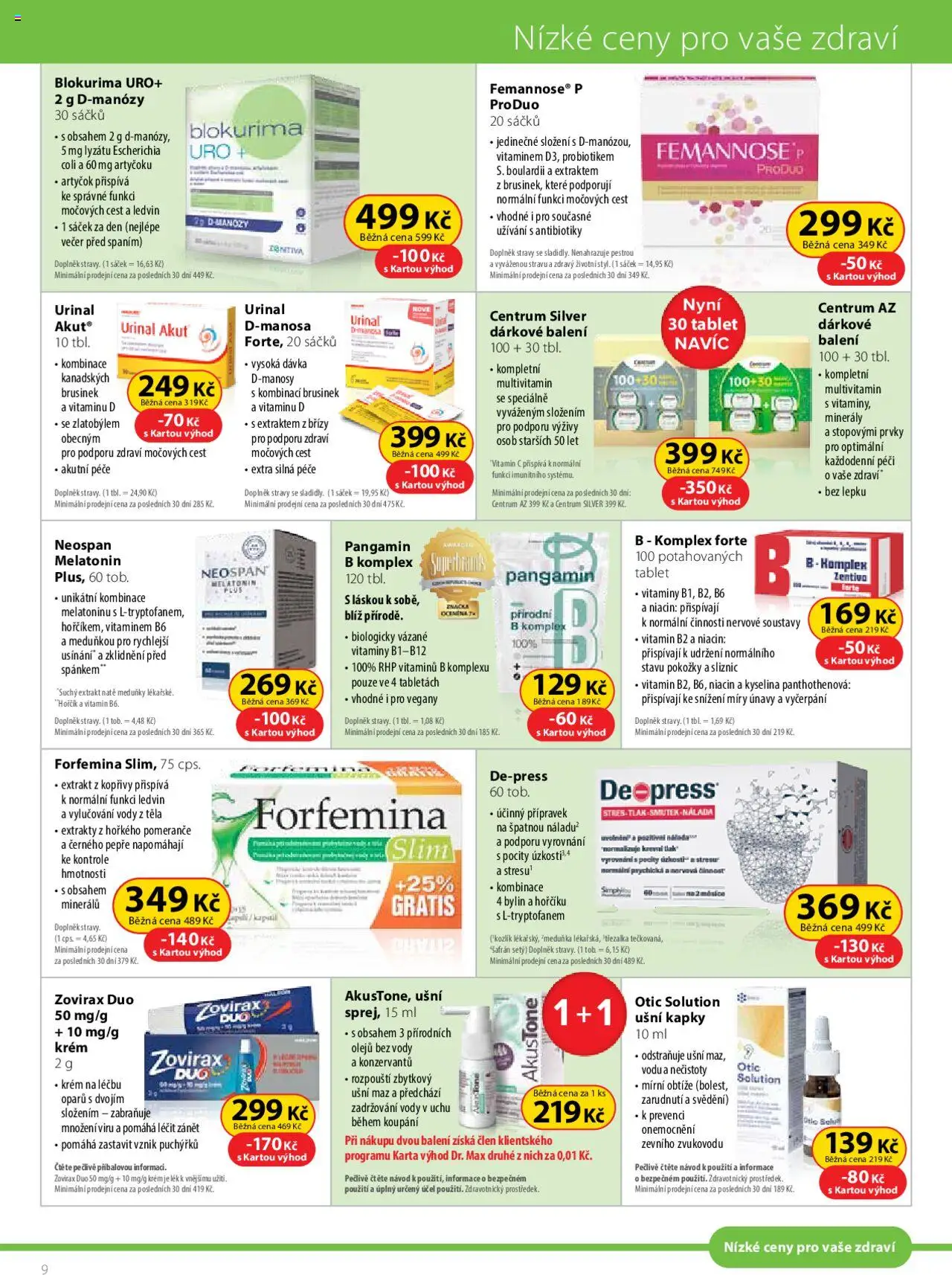 Dr. Max leták od 01.07.2025 | Strana: 9 | Produkty: Vitamin c, Pomeranče, Tablet, Minerály