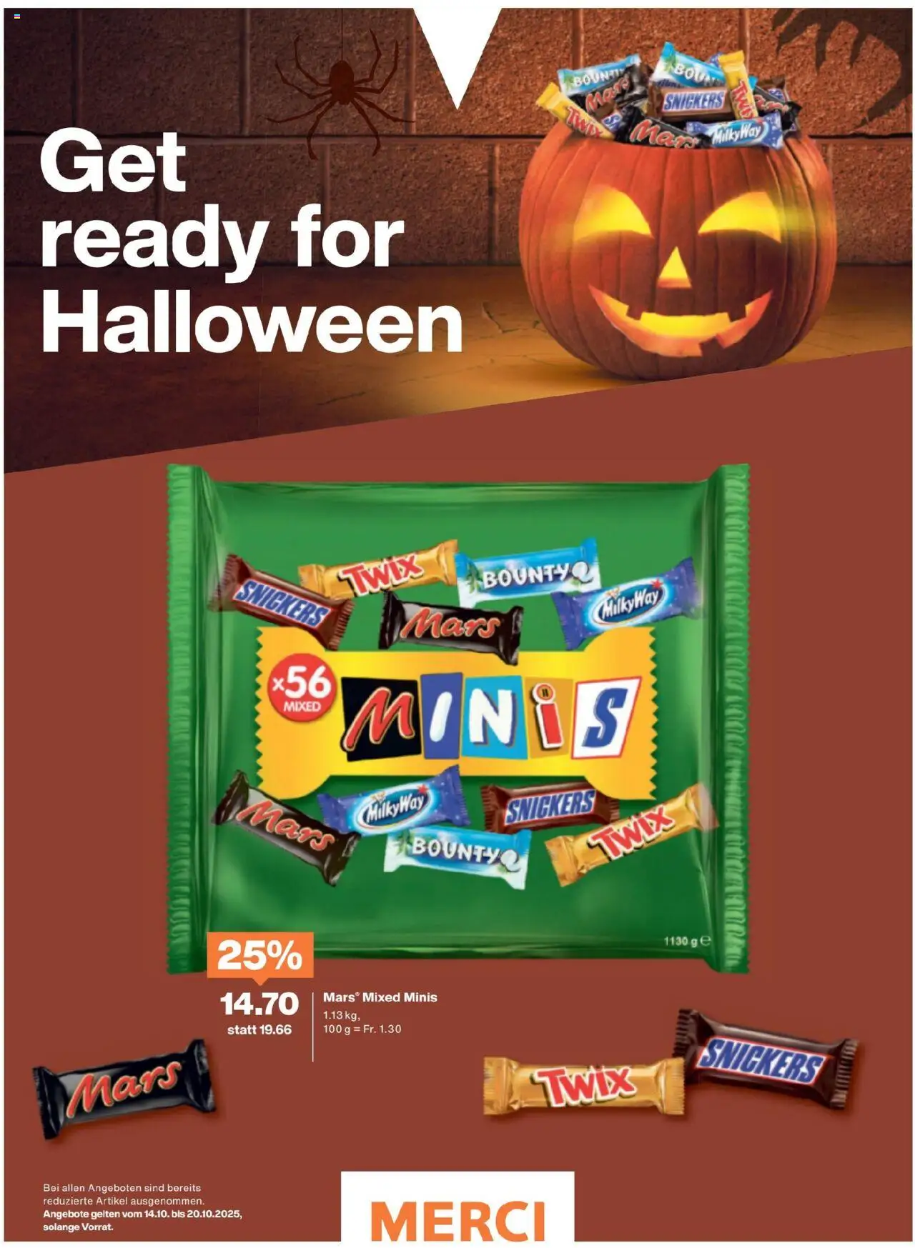 Migros Magazin – gültig ab 13.10.2025 | Seite: 2 | Produkte: Snickers, Mars, Twix