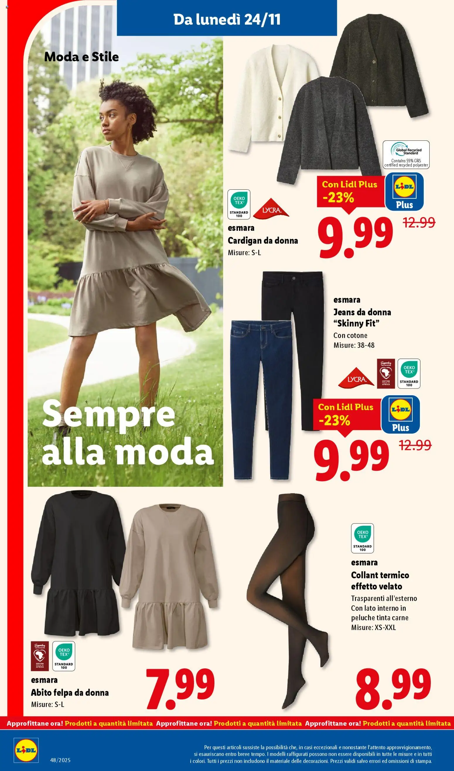 Volantino Lidl del 24.11.2025 | Pagina: 30 | Prodotti: Peluche, Felpa, Abito, Cardigan