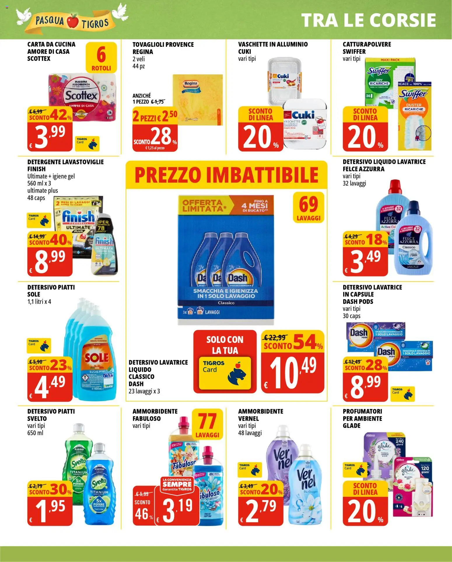 Volantino Tigros del 24.03.2026 | Pagina: 30 | Prodotti: Lime, Lavatrice, Lavastoviglie, Vaschette