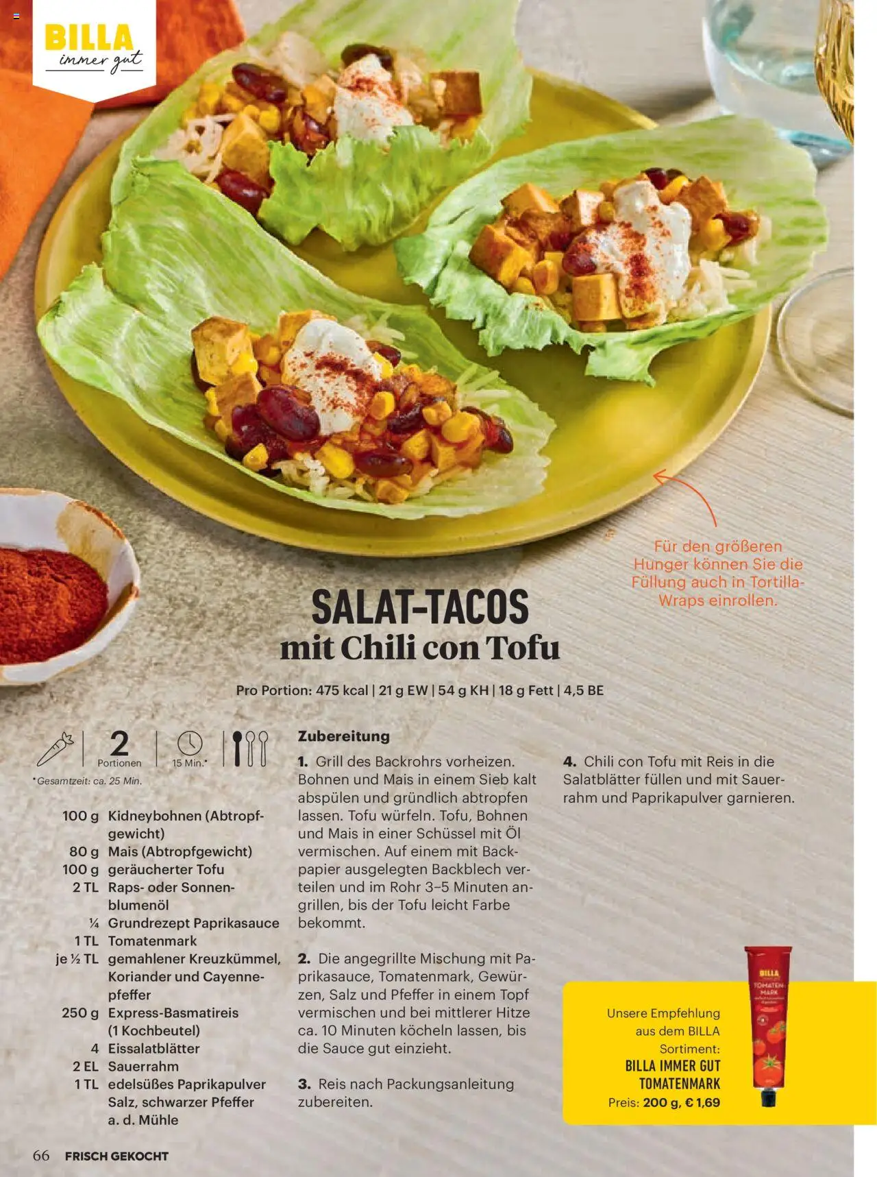 Billa Frisch Gekocht gültig ab 01.09.2025 | Seite: 64 | Produkte: Salz, Pfeffer, Chili, Mühle