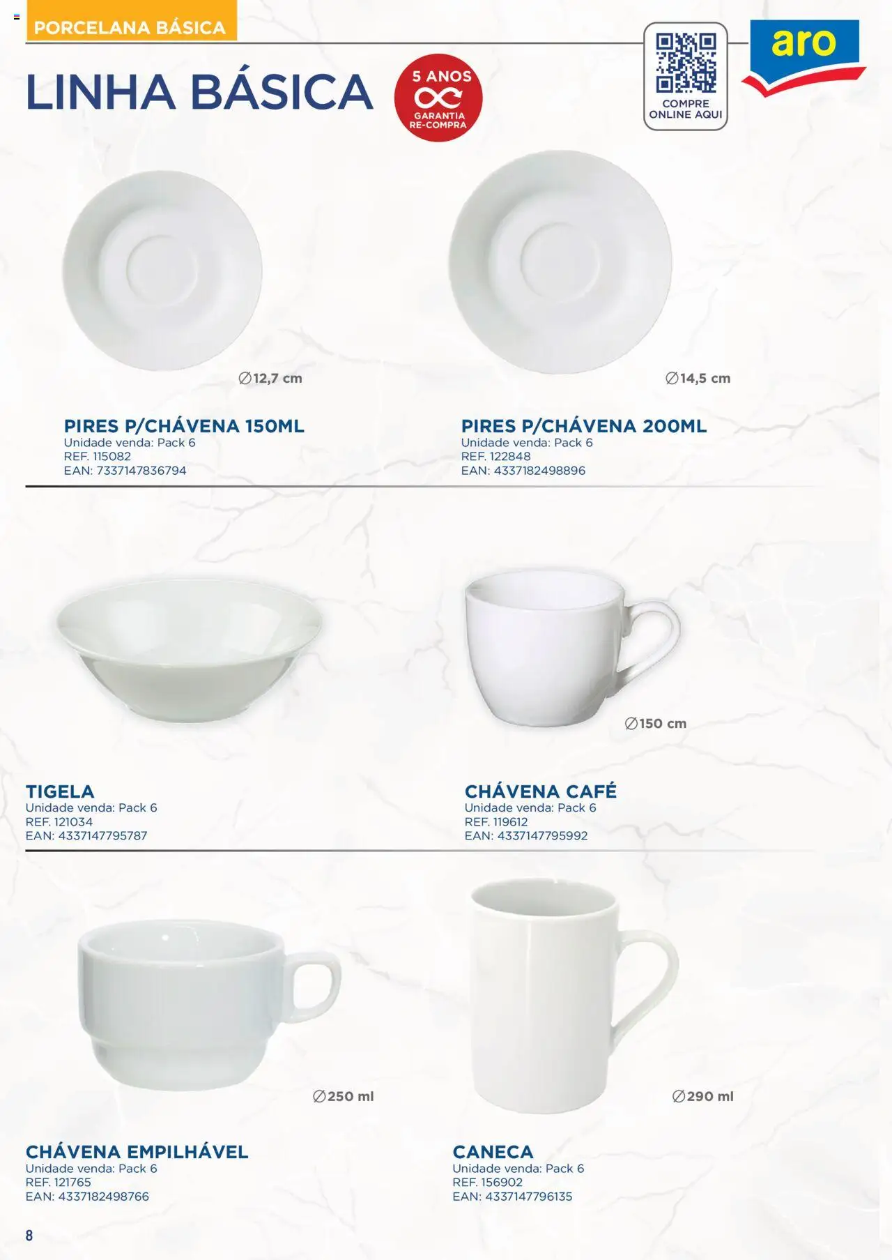 Makro Catálogo Serviço de Mesa │ válido de 01.08.2024 | Página: 8 | Produtos: Tigela, Caneca, Café